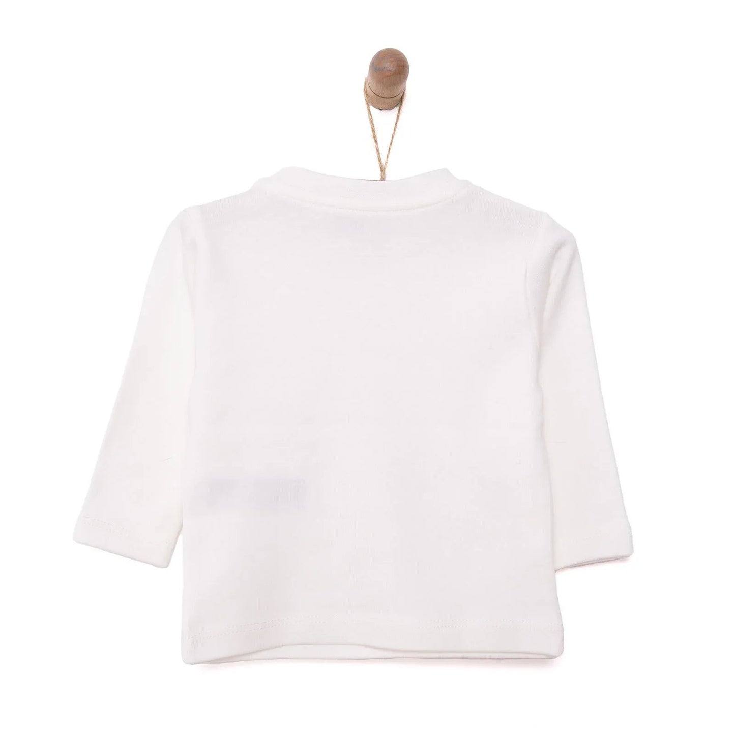 HelloBaby Baby Girl Long Sleeve T-shirt - Ecru - mezetto ebebek ebebek
