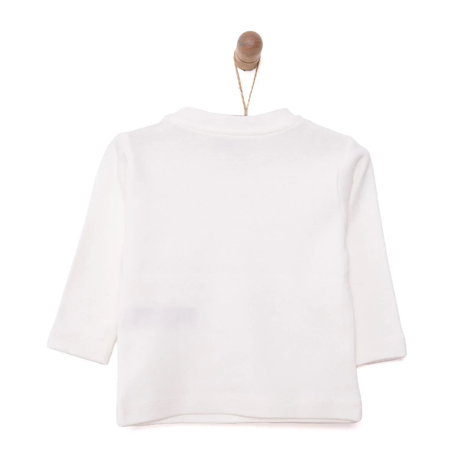 HelloBaby Baby Girl Long Sleeve T-shirt - Ecru - mezetto ebebek ebebek