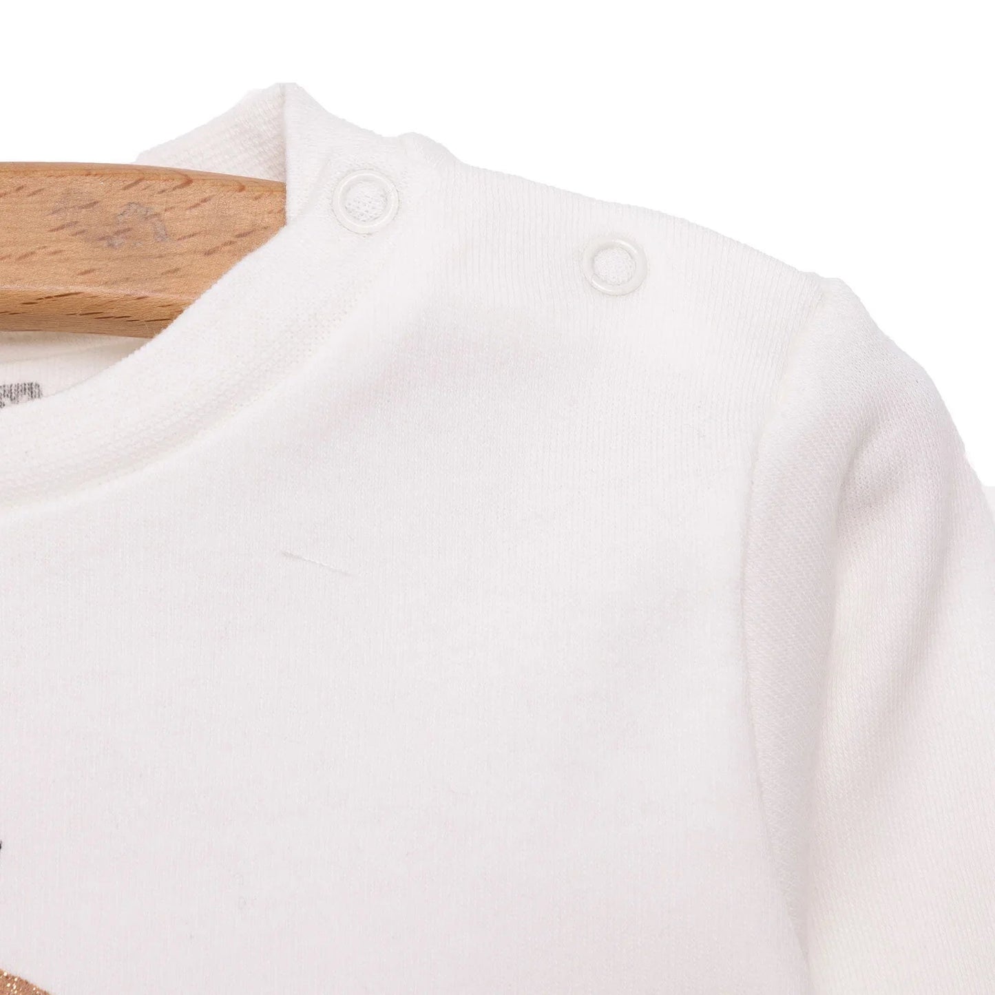 HelloBaby Baby Girl Long Sleeve T-shirt - Ecru - mezetto ebebek ebebek
