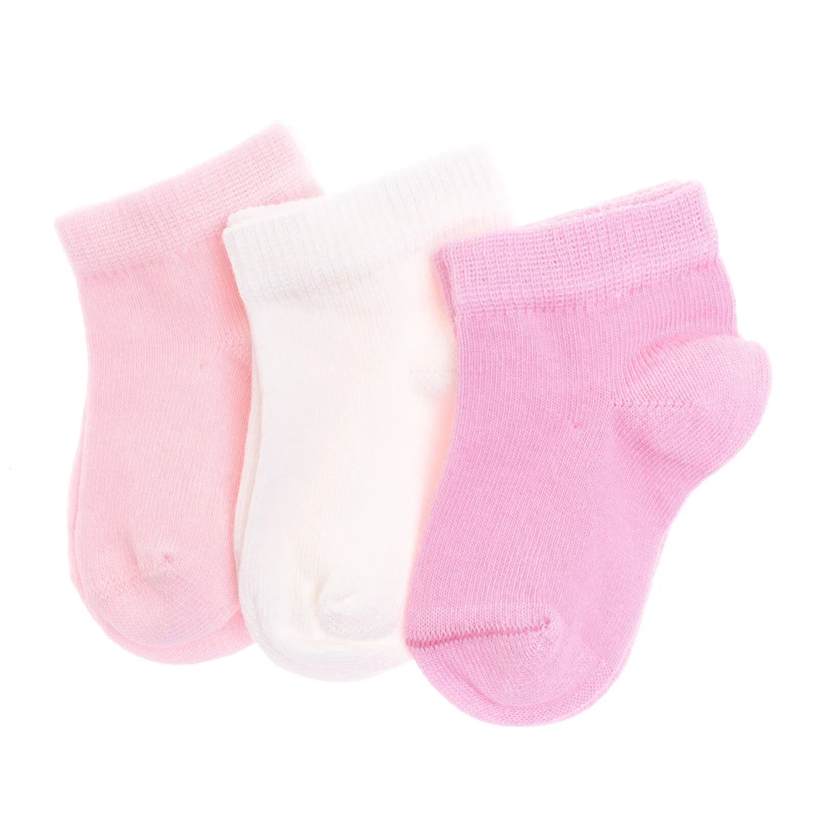 HelloBaby Baby Girl Pack of 3 Socks - Pink - mezetto ebebek ebebek