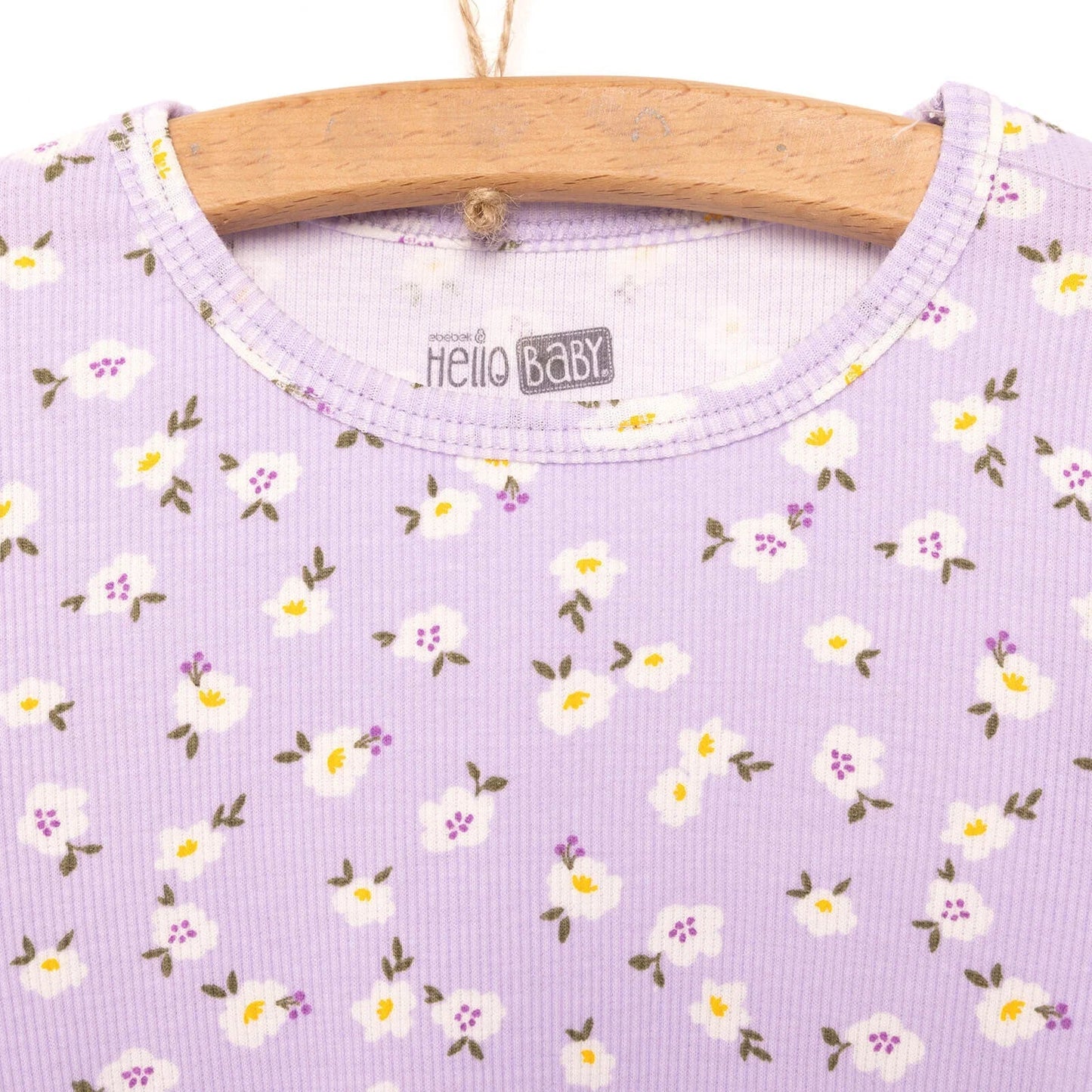 HelloBaby Baby Girl Pyjamas Set - Lilac - mezetto ebebek ebebek