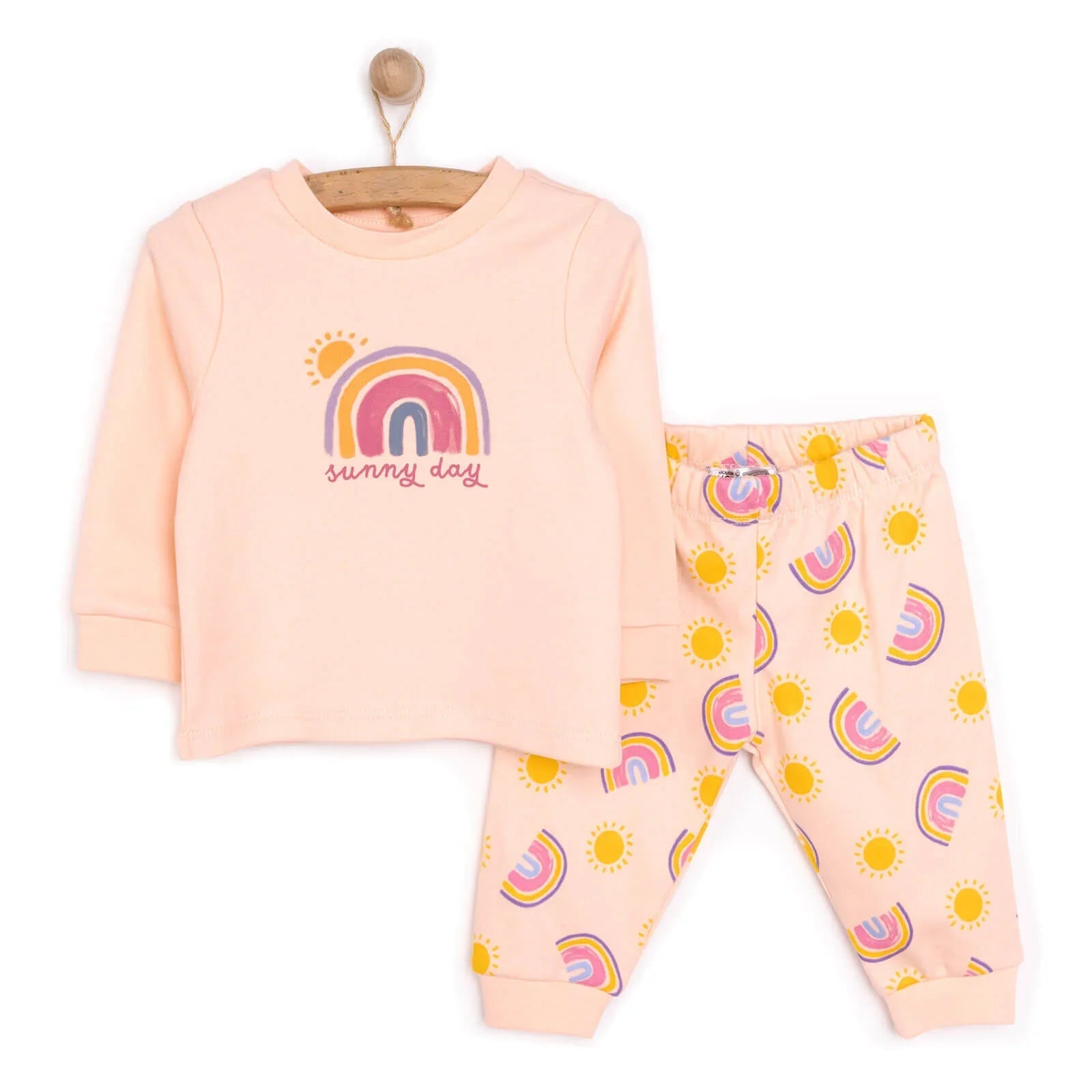 HelloBaby Baby Girl Pyjamas Set - Pink - mezetto ebebek ebebek