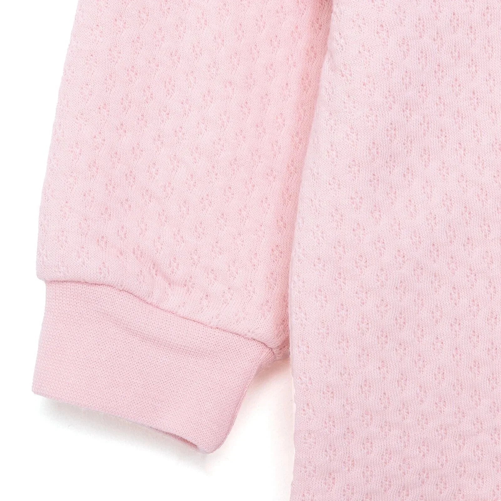 HelloBaby Baby Girl Quilted Cardigan - Light Pink - mezetto ebebek ebebek