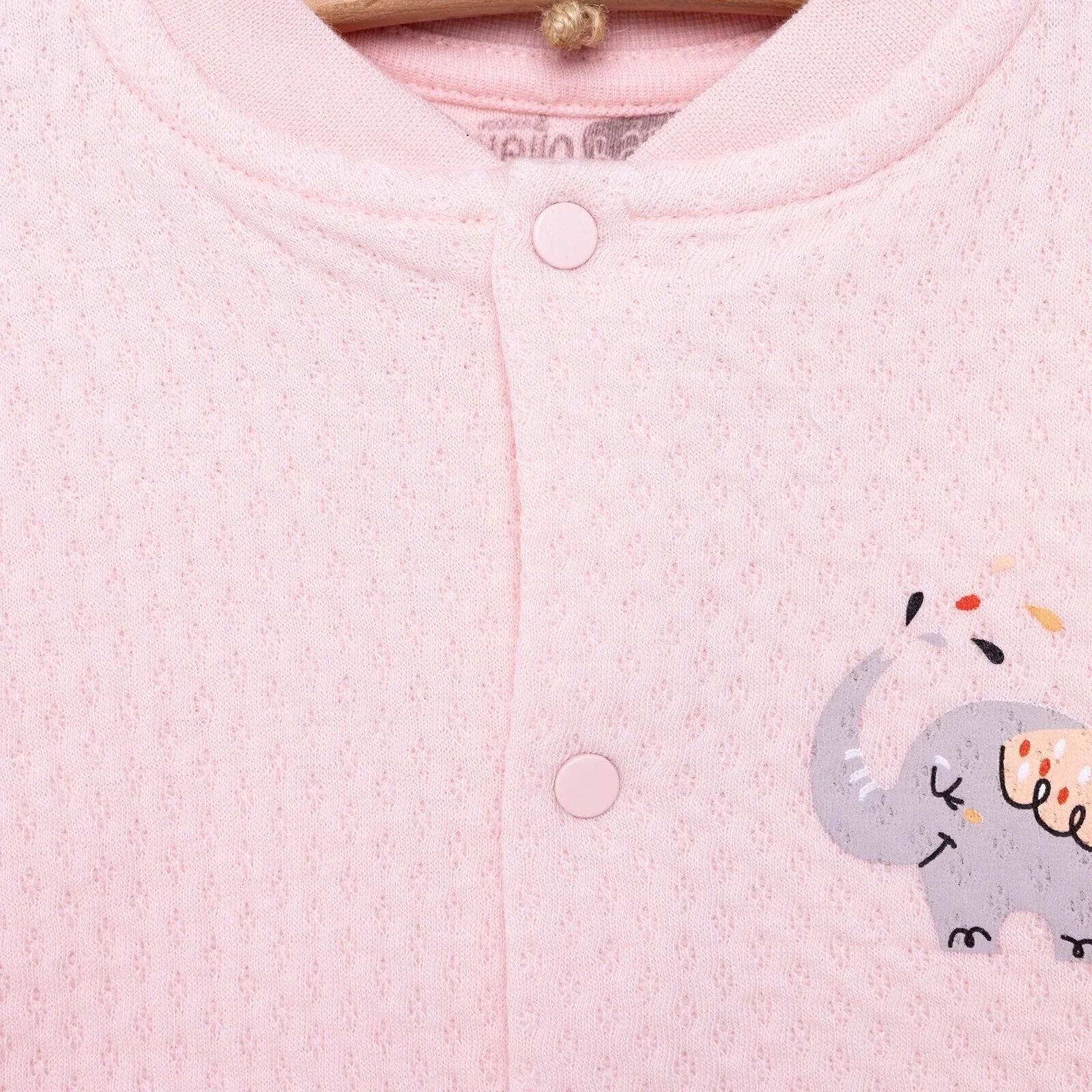 HelloBaby Baby Girl Quilted Cardigan - Light Pink - mezetto ebebek ebebek