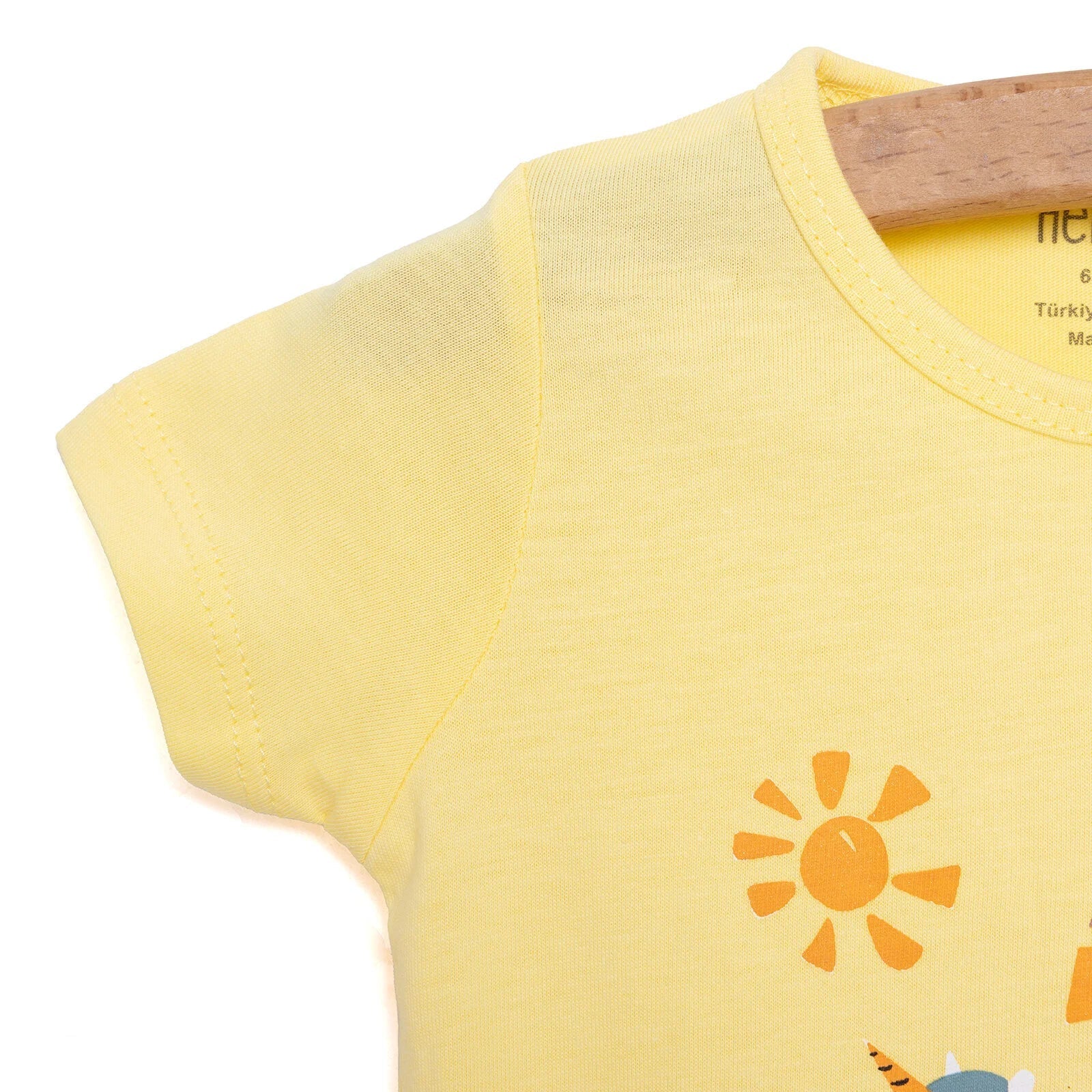 HelloBaby Baby Girl Short Jumpsuit - Yellow - mezetto ebebek ebebek
