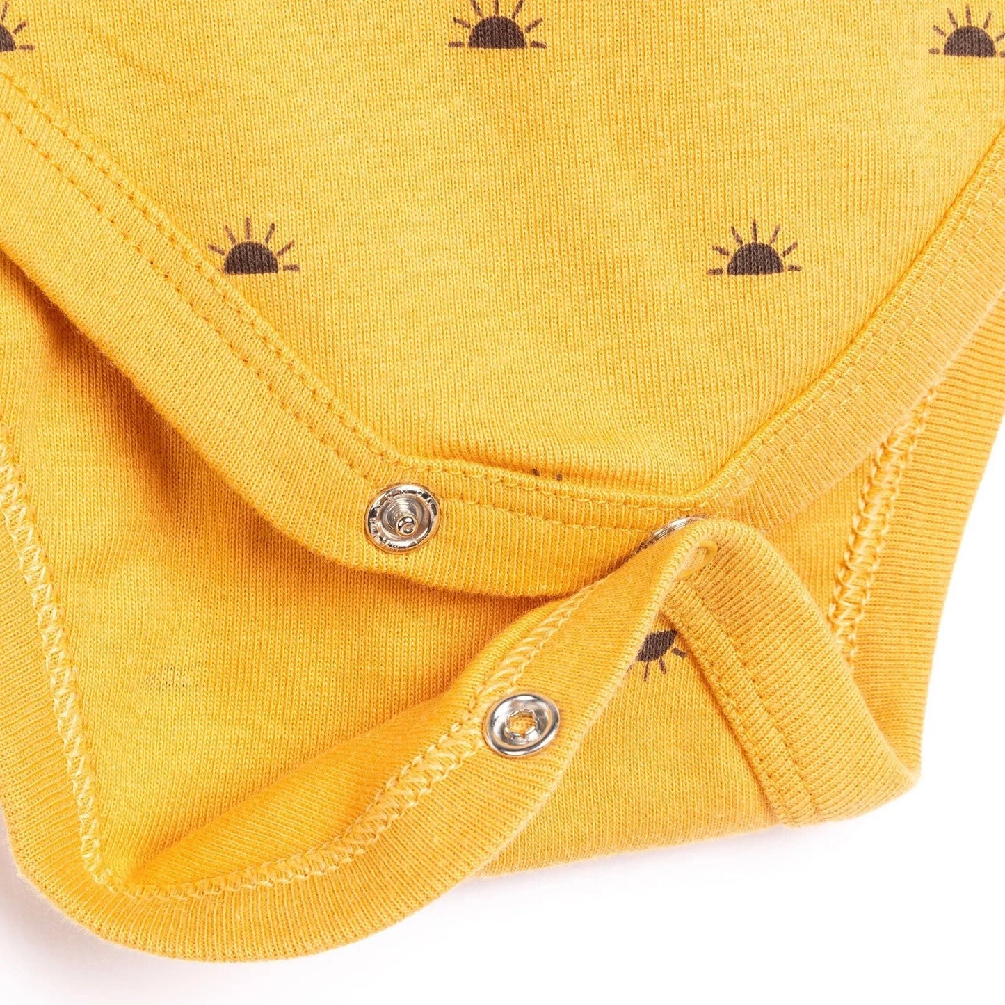 HelloBaby Baby Girl Short Sleeve Body - Mustard - mezetto ebebek ebebek