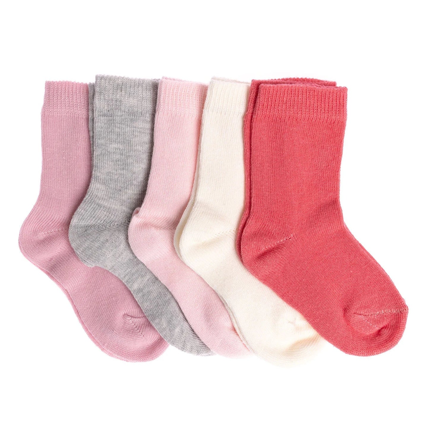 HelloBaby Baby Girl Socks 5 pcs - Pink - mezetto ebebek ebebek