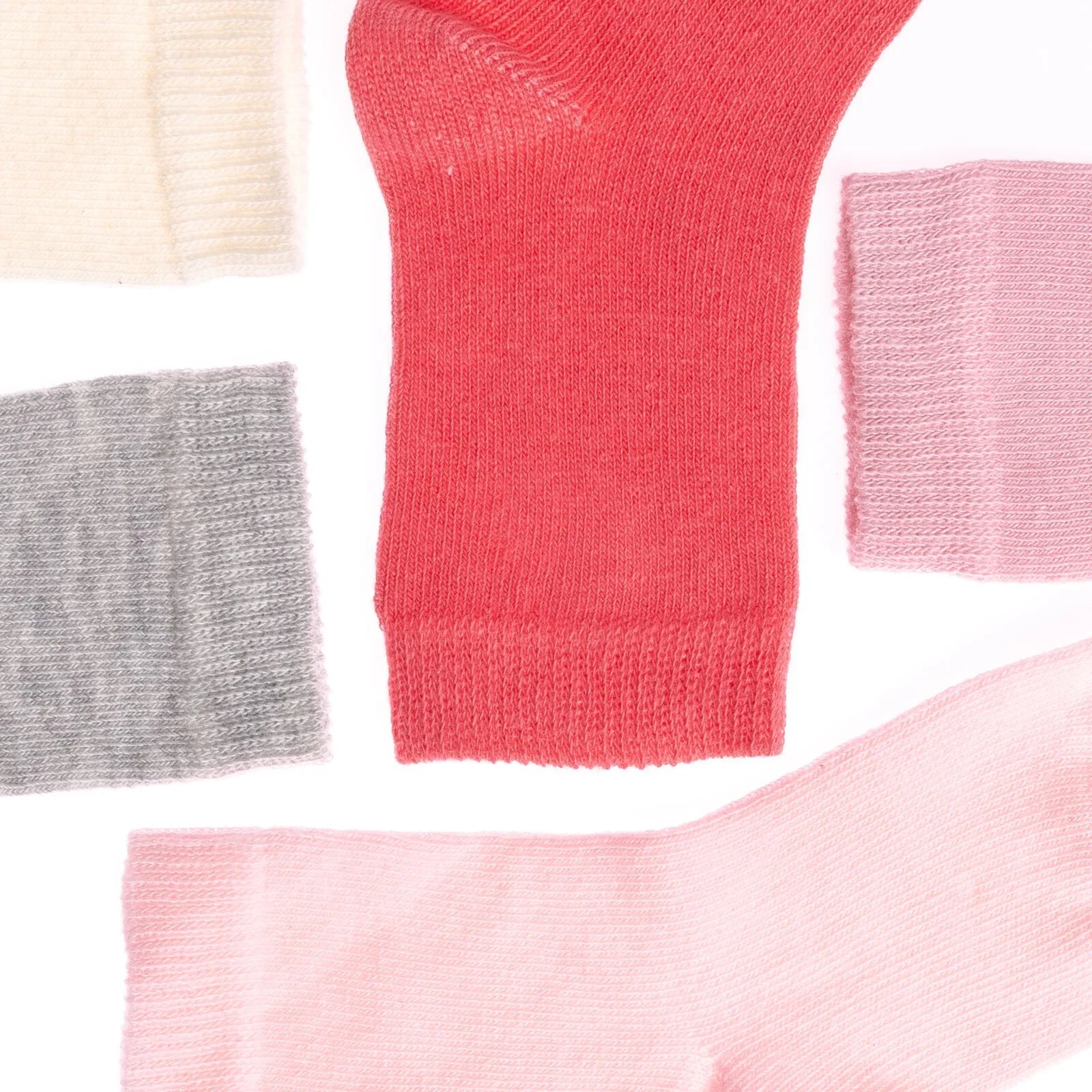 HelloBaby Baby Girl Socks 5 pcs - Pink - mezetto ebebek ebebek