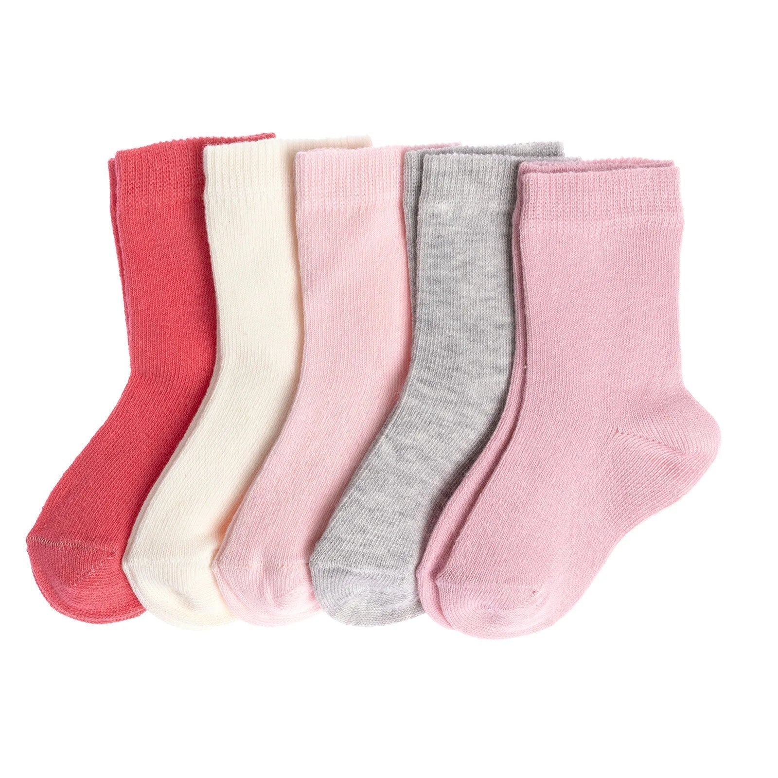HelloBaby Baby Girl Socks 5 pcs - Pink - mezetto ebebek ebebek