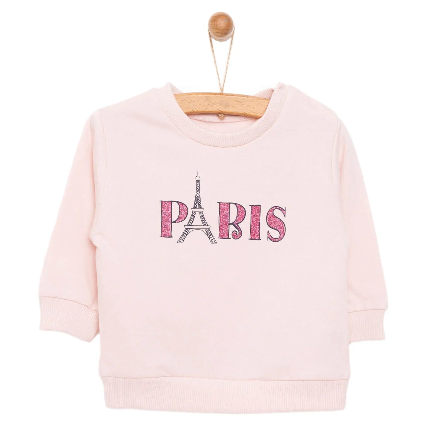 HelloBaby Baby Girl Sweatshirt - Pink - mezetto ebebek ebebek
