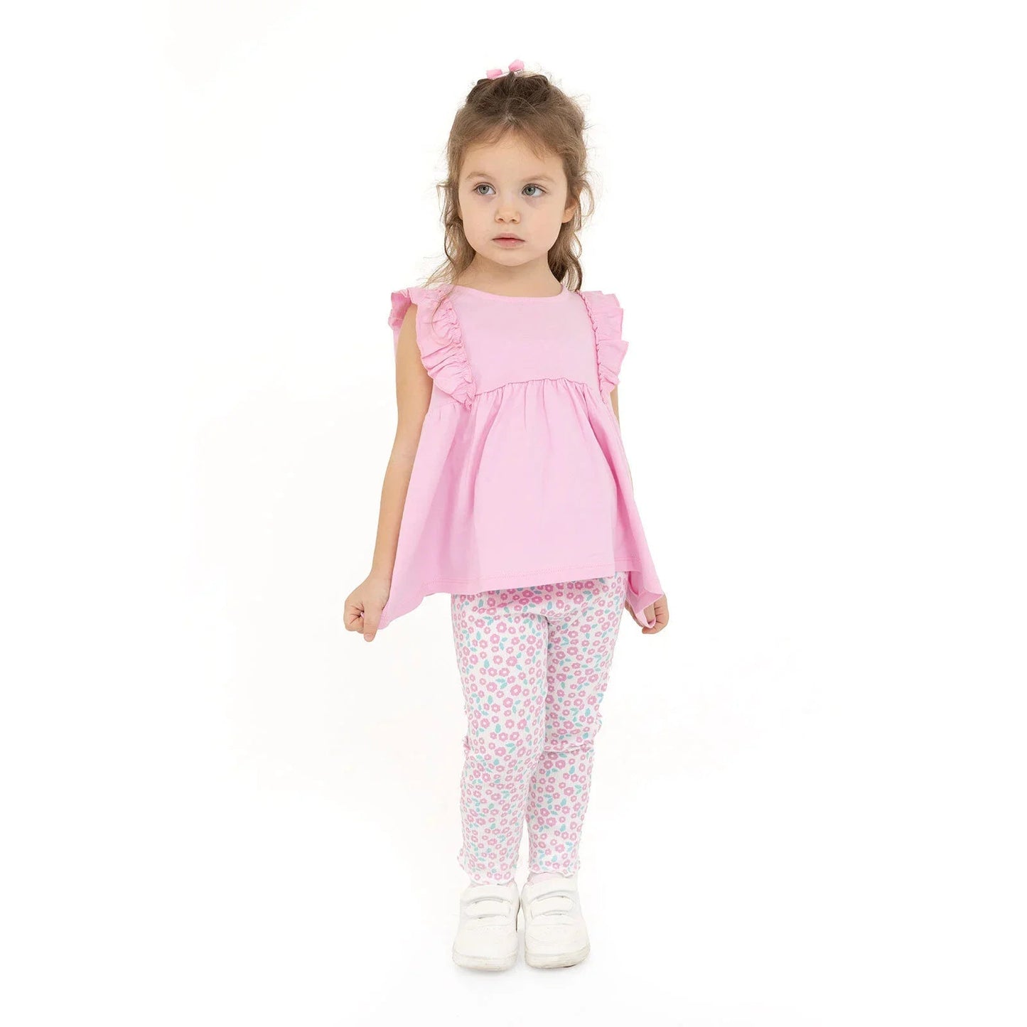 HelloBaby Baby Girl Tight & T-shirt - Mauve - mezetto ebebek ebebek