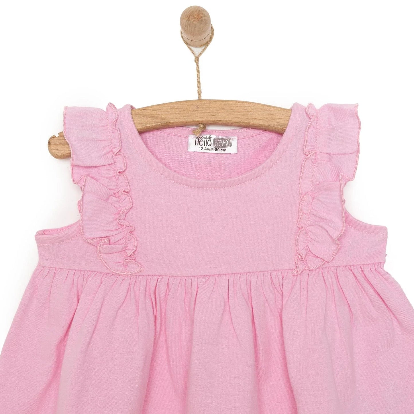 HelloBaby Baby Girl Tight & T-shirt - Mauve - mezetto ebebek ebebek