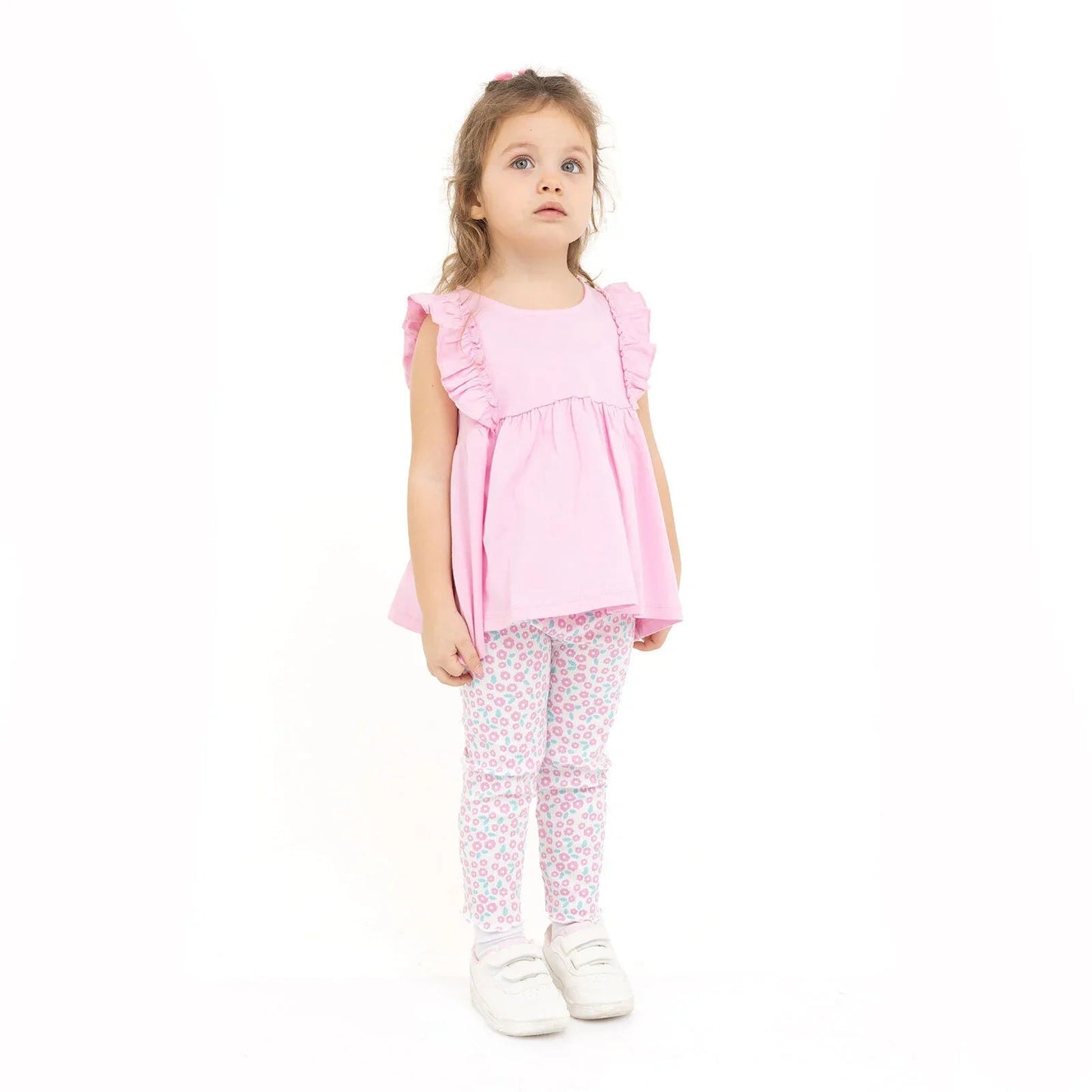 HelloBaby Baby Girl Tight & T-shirt - Mauve - mezetto ebebek ebebek