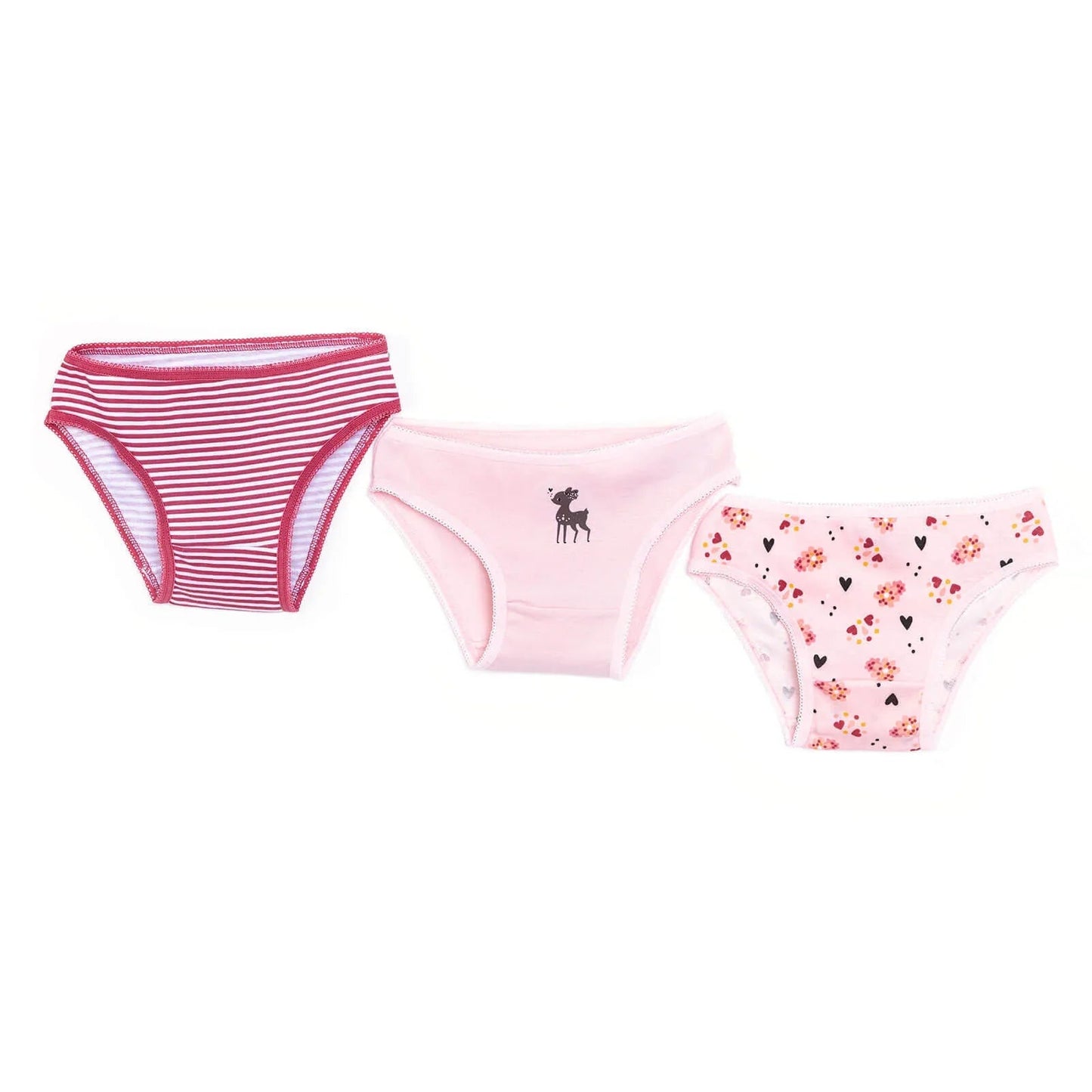 HelloBaby Baby Girl Underwear 3 pcs - Pink - mezetto ebebek ebebek