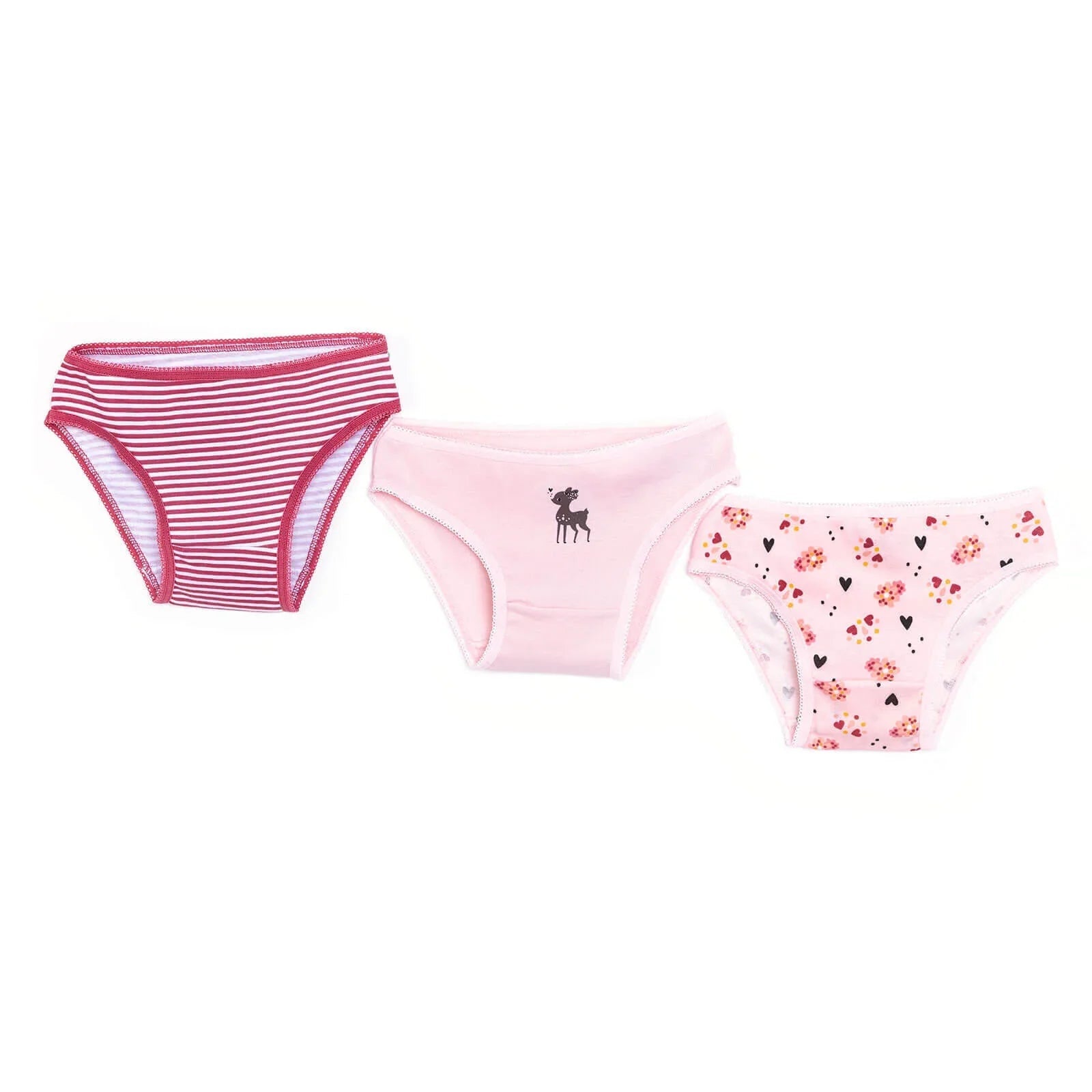 HelloBaby Baby Girl Underwear 3 pcs - Pink - mezetto ebebek ebebek