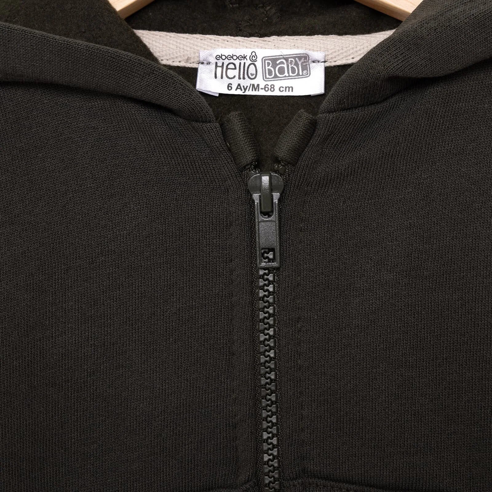 HelloBaby Basic Baby Boy Cardigan - Anthracite - mezetto ebebek ebebek