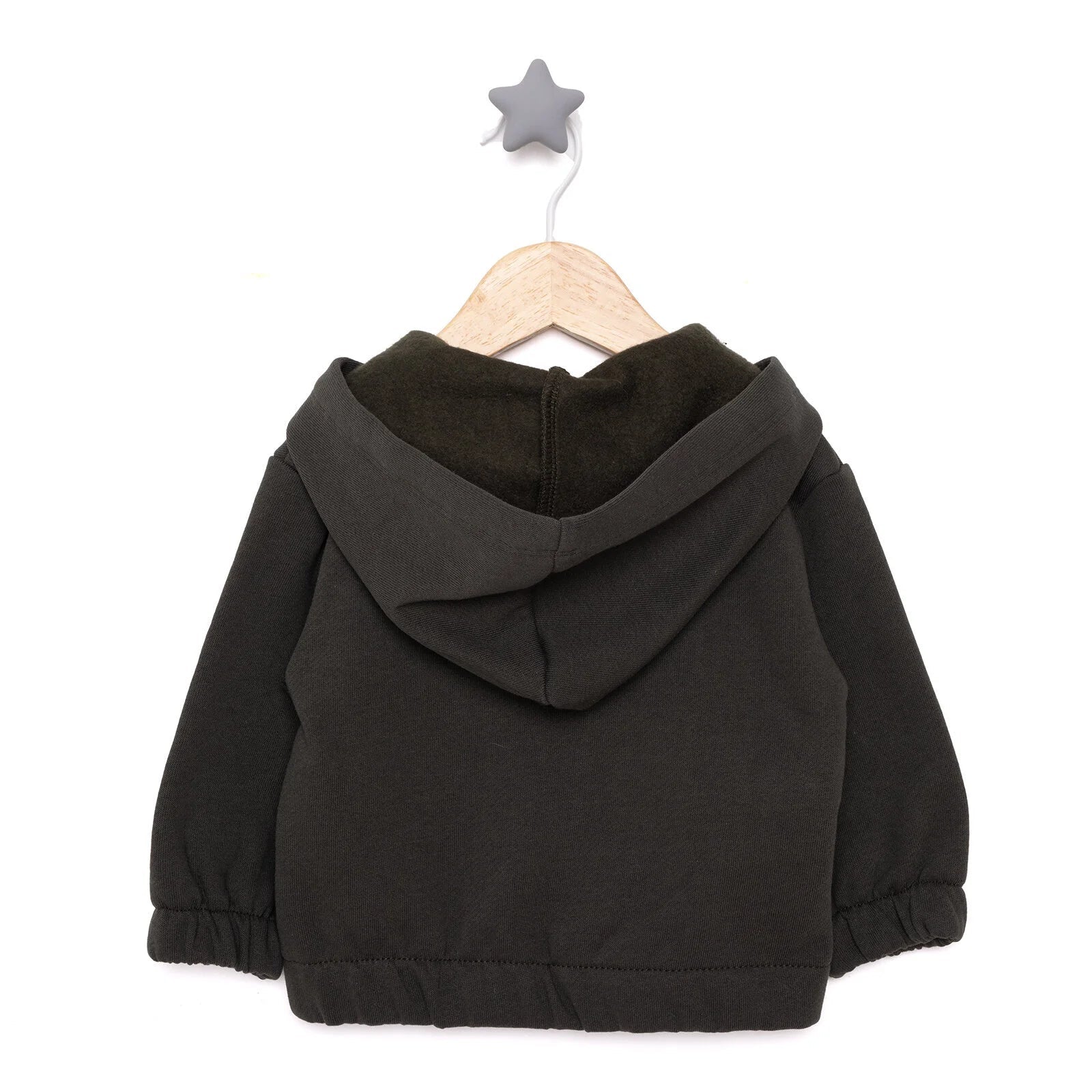 HelloBaby Basic Baby Boy Cardigan - Anthracite - mezetto ebebek ebebek