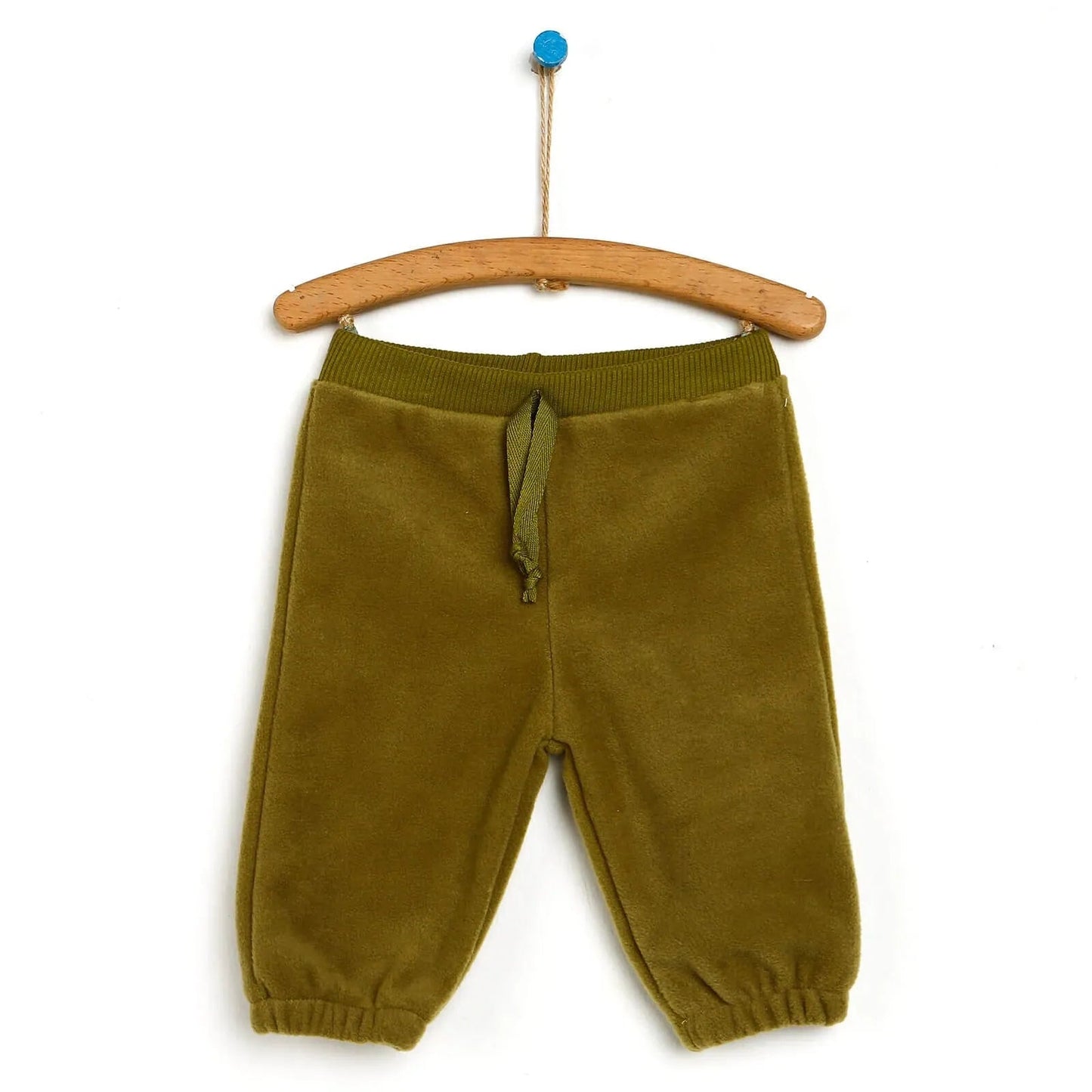 HelloBaby Basic Baby Boy Fleece Pants - Green - mezetto ebebek ebebek