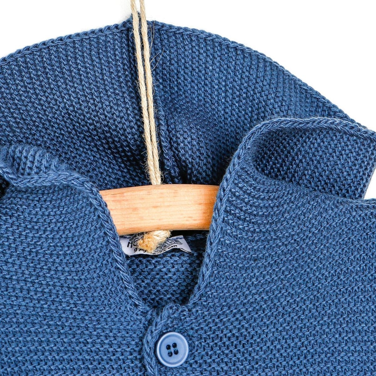 HelloBaby Basic Baby Boy Knit Cardigan - Indigo - mezetto ebebek ebebek