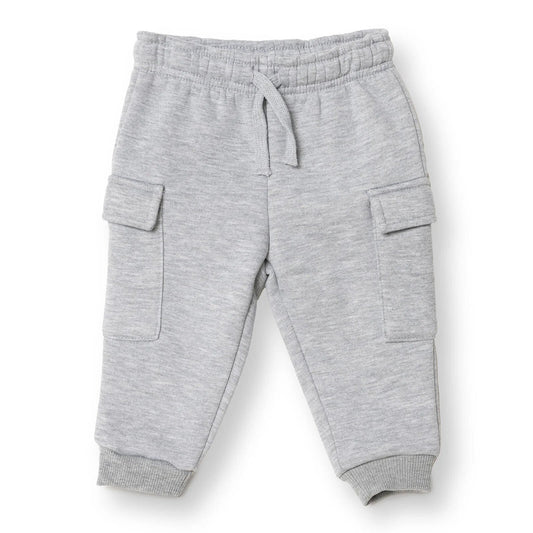 HelloBaby Basic Baby Boy Leggings - Grey Melange - mezetto ebebek ebebek