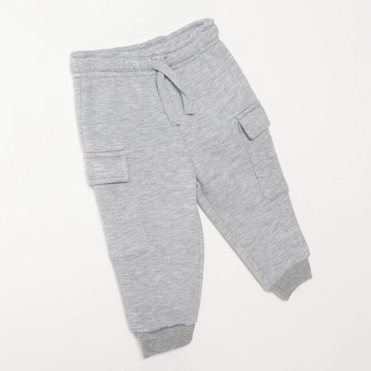 HelloBaby Basic Baby Boy Leggings - Grey Melange - mezetto ebebek ebebek