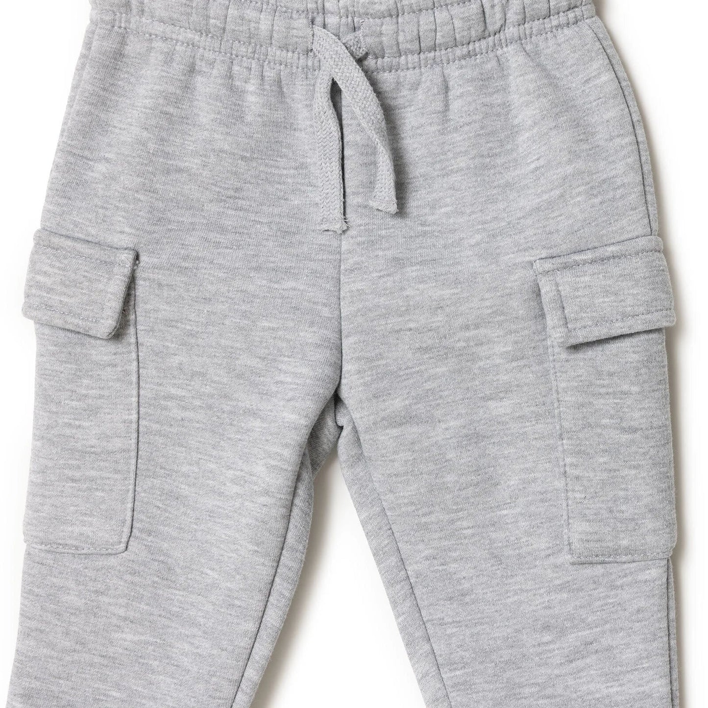 HelloBaby Basic Baby Boy Leggings - Grey Melange - mezetto ebebek ebebek