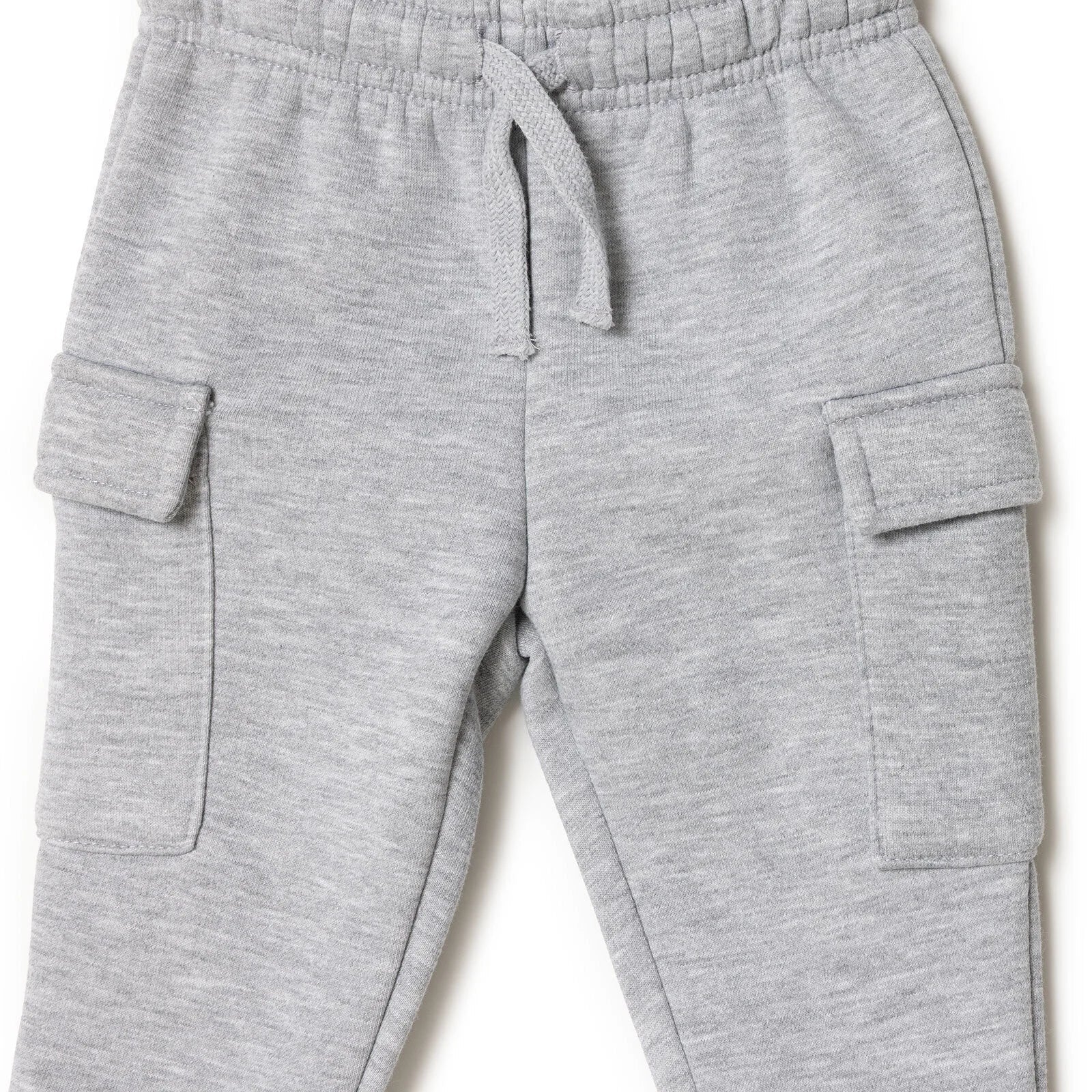 HelloBaby Basic Baby Boy Leggings - Grey Melange - mezetto ebebek ebebek