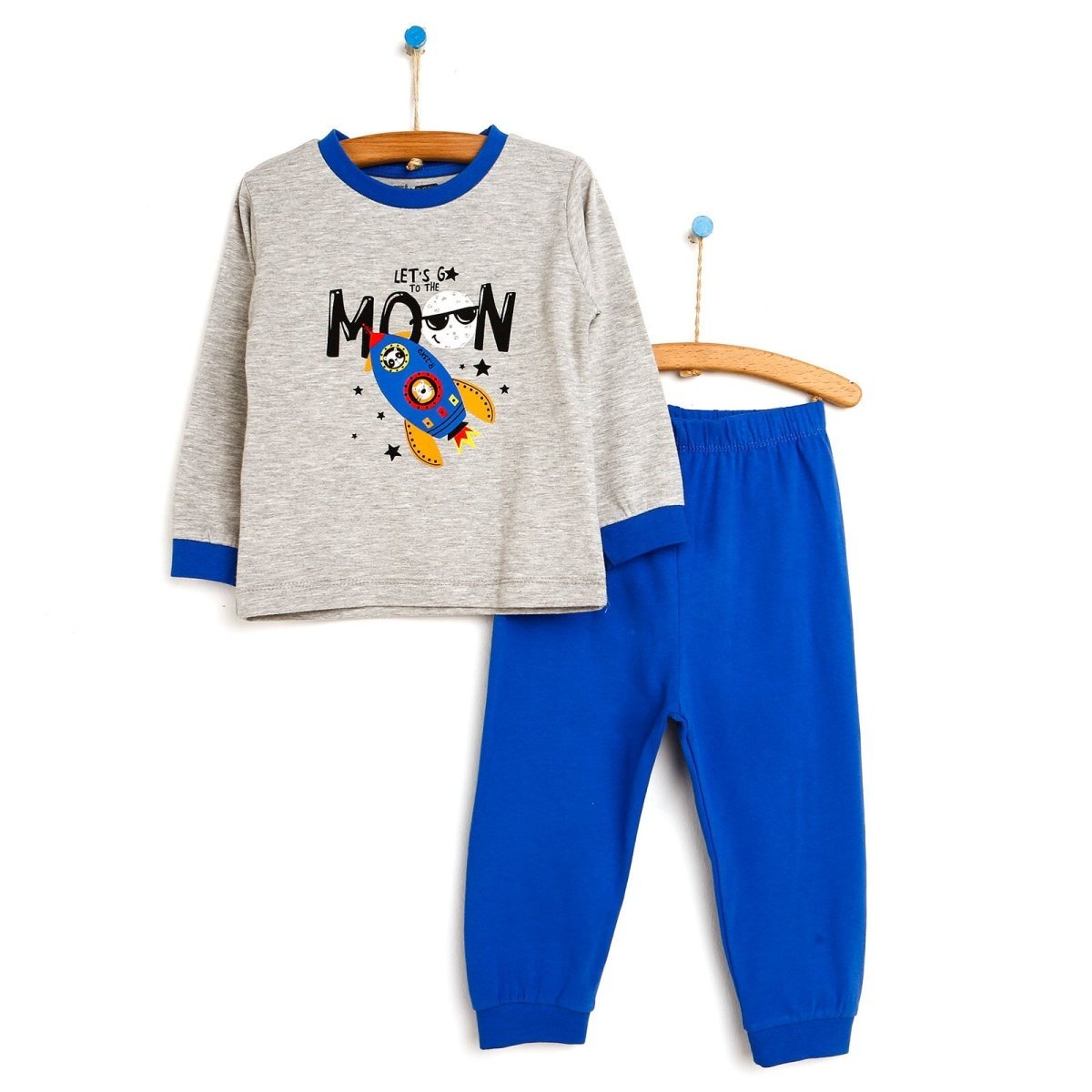 HelloBaby Basic Baby Boy Pyjamas Set - mezetto ebebek ebebek