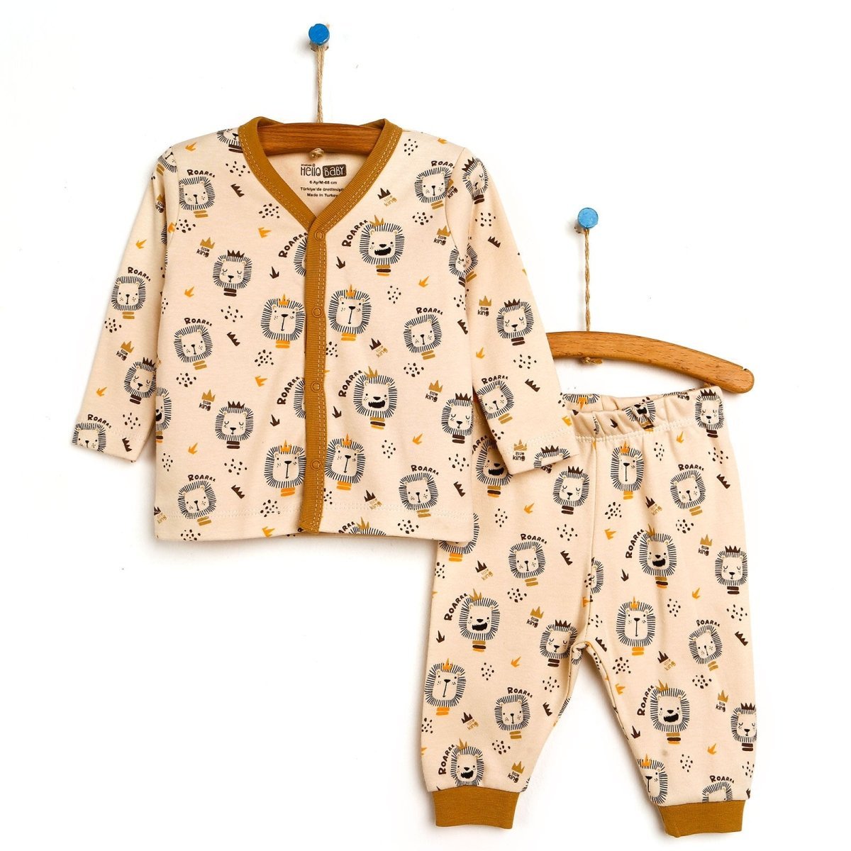 HelloBaby Basic Baby Boy Pyjamas Set - mezetto ebebek ebebek