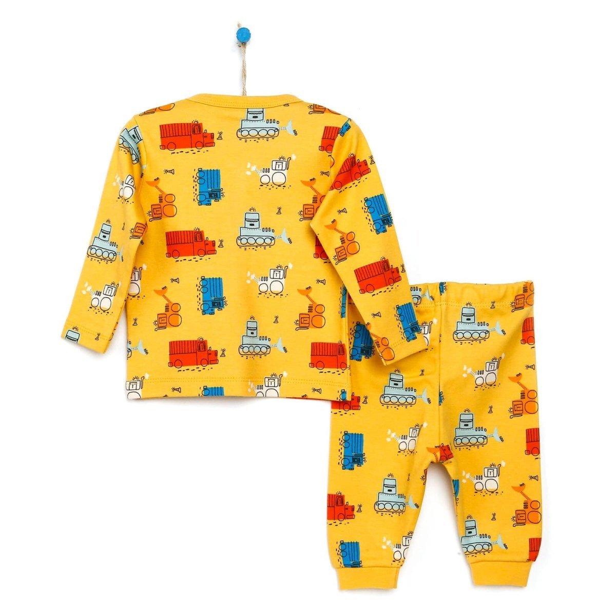 HelloBaby Basic Baby Boy Pyjamas Set - Yellow - mezetto ebebek ebebek