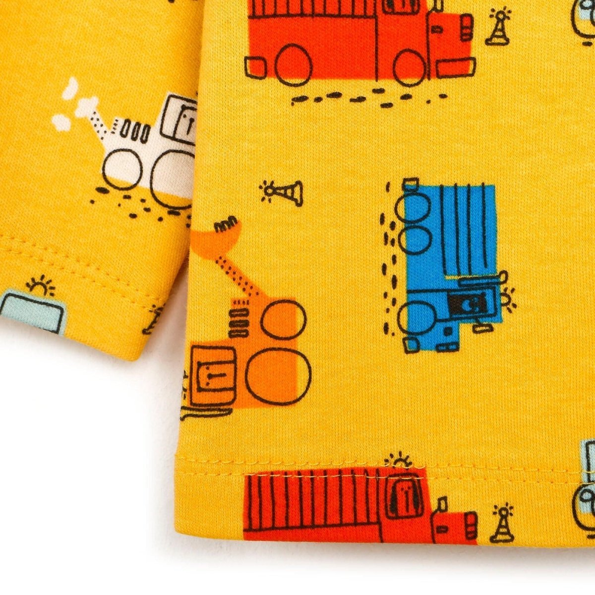 HelloBaby Basic Baby Boy Pyjamas Set - Yellow - mezetto ebebek ebebek
