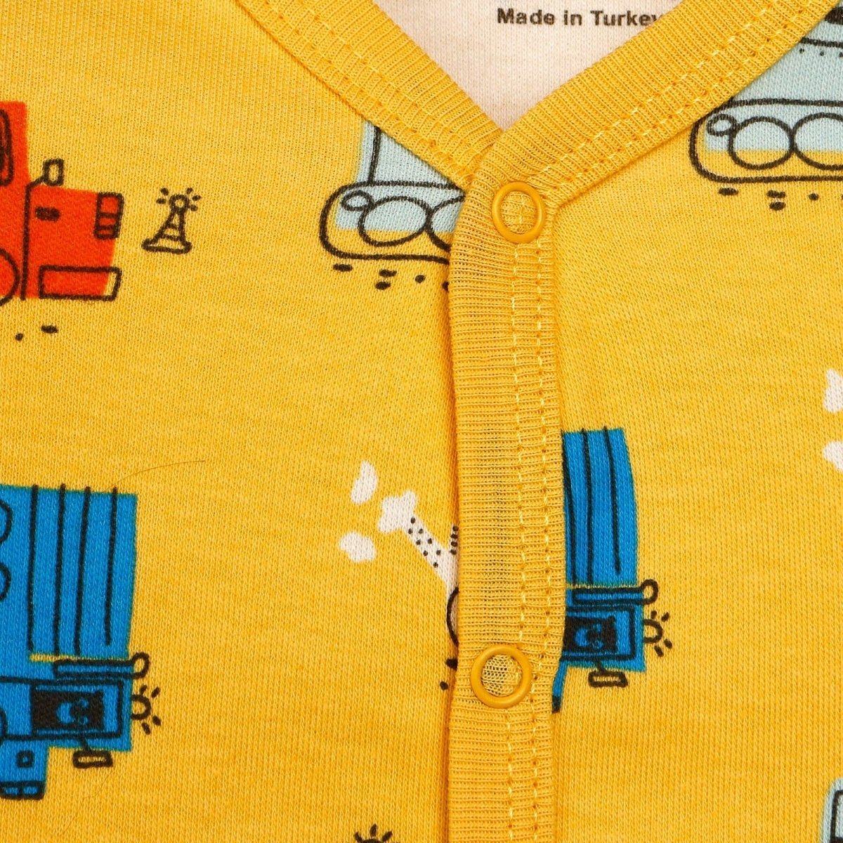 HelloBaby Basic Baby Boy Pyjamas Set - Yellow - mezetto ebebek ebebek