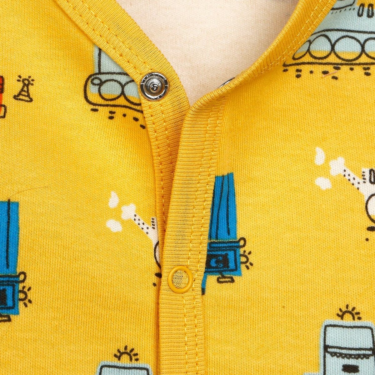 HelloBaby Basic Baby Boy Pyjamas Set - Yellow - mezetto ebebek ebebek