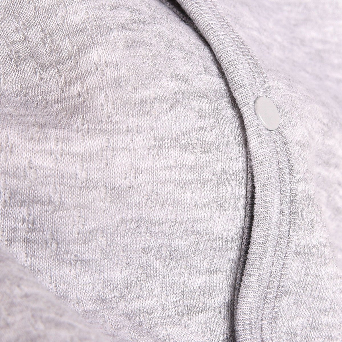 HelloBaby Basic Baby Boy Quilted Hooded - Grey Melange - mezetto ebebek ebebek