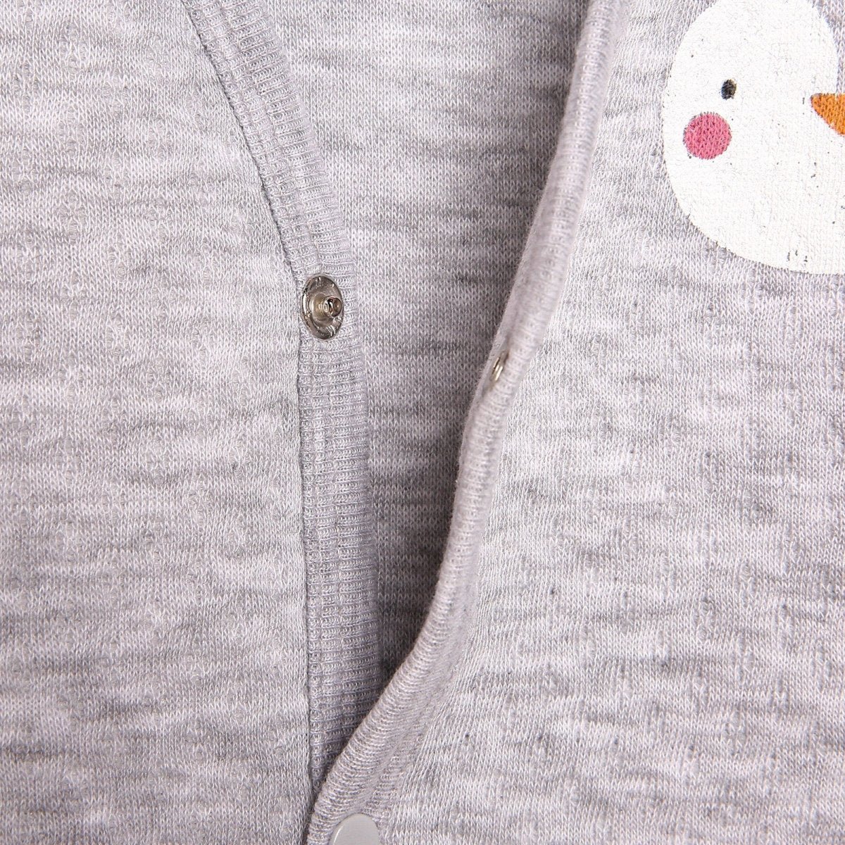 HelloBaby Basic Baby Boy Quilted Vest - Grey Melange - mezetto ebebek ebebek