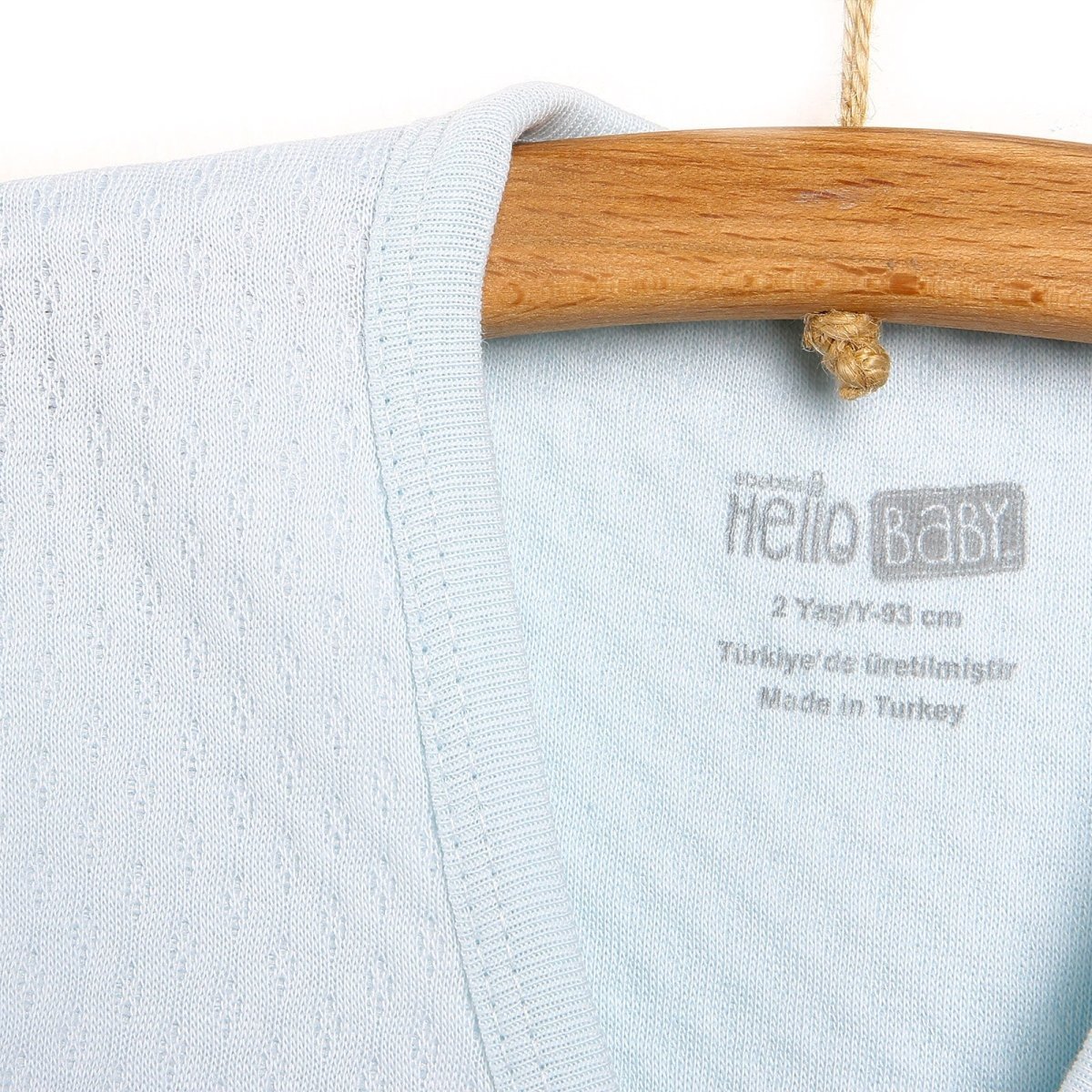 HelloBaby Basic Baby Boy Quilted Vest - Light Blue - mezetto ebebek ebebek