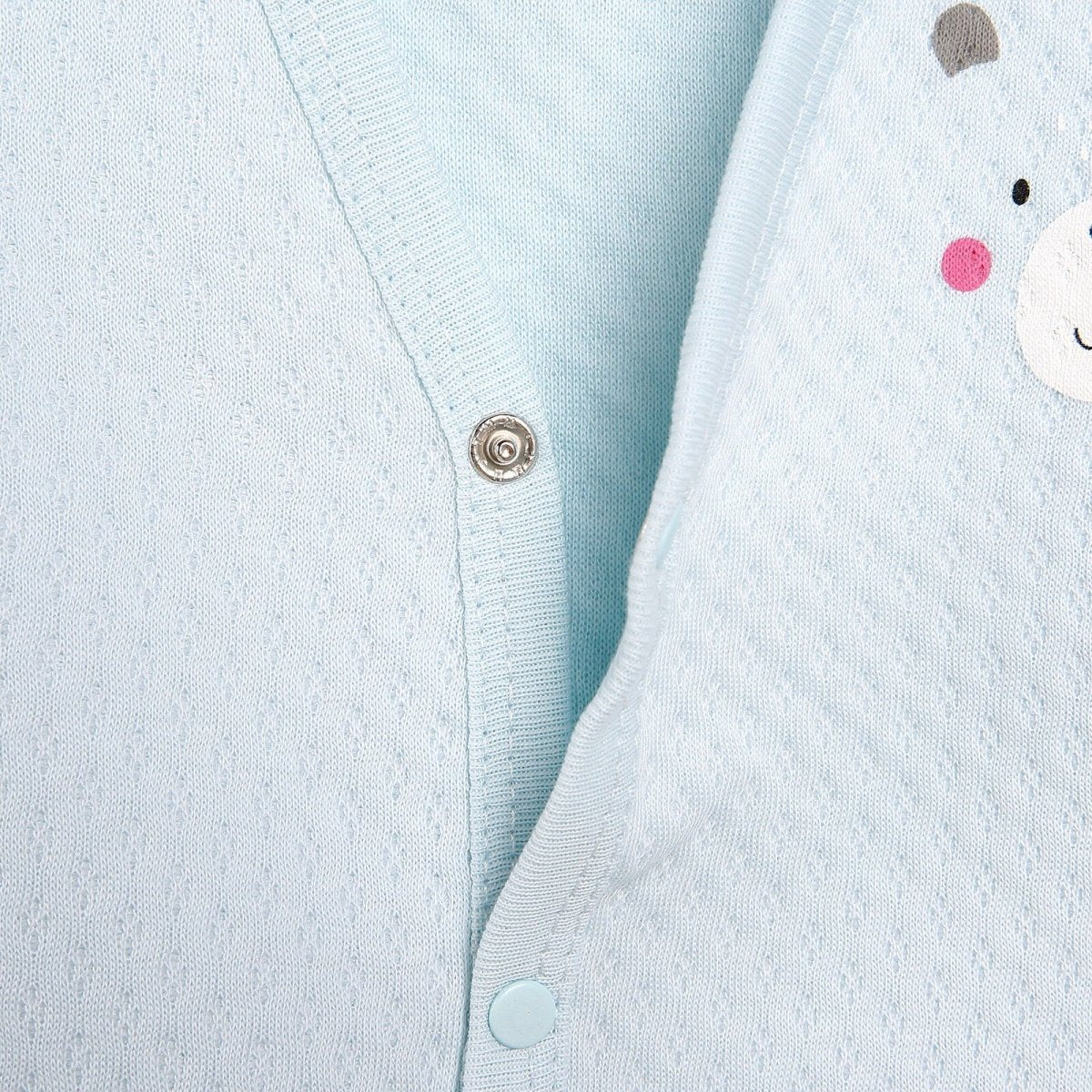 HelloBaby Basic Baby Boy Quilted Vest - Light Blue - mezetto ebebek ebebek