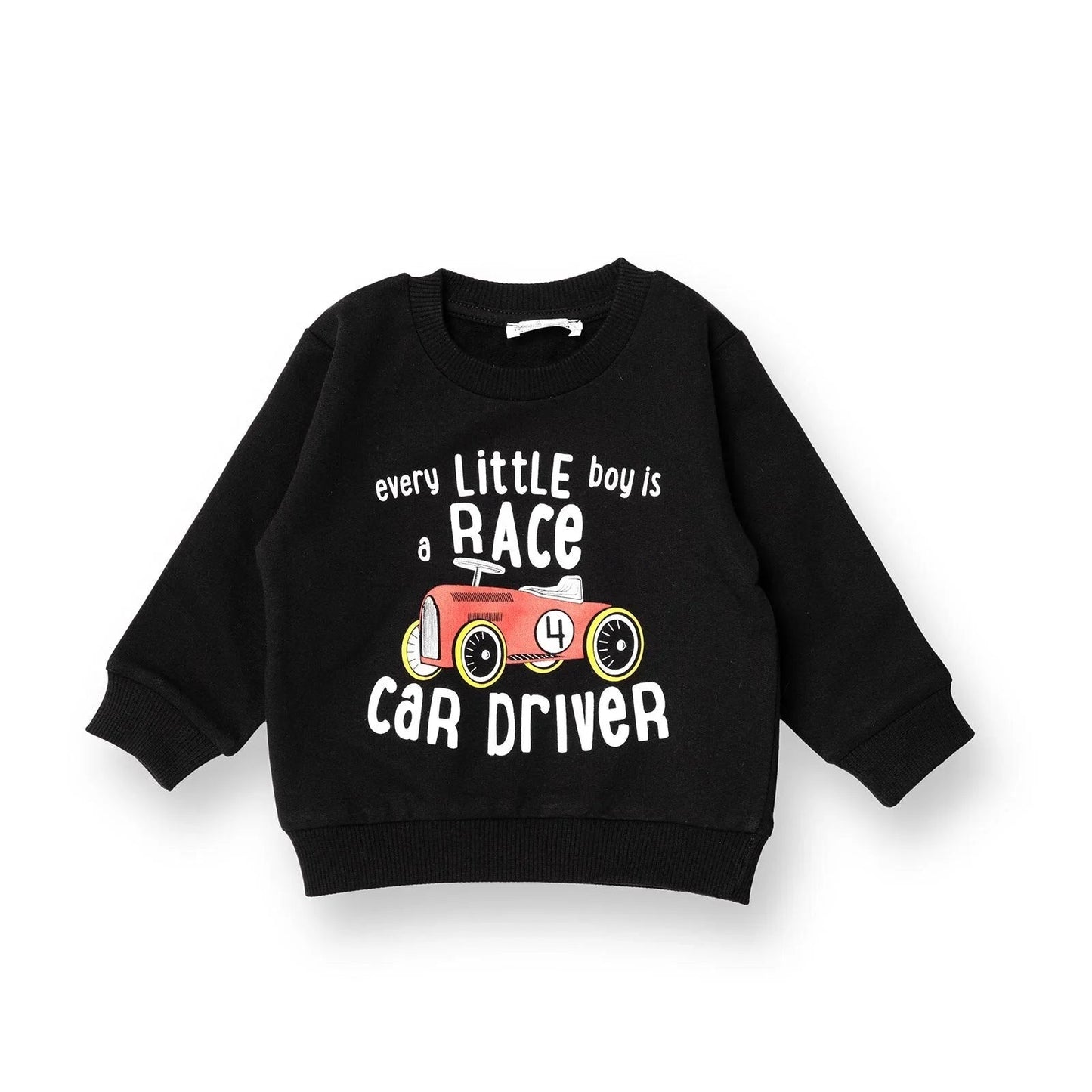 HelloBaby Basic Baby Boy Sweatshirt - Black - mezetto ebebek ebebek