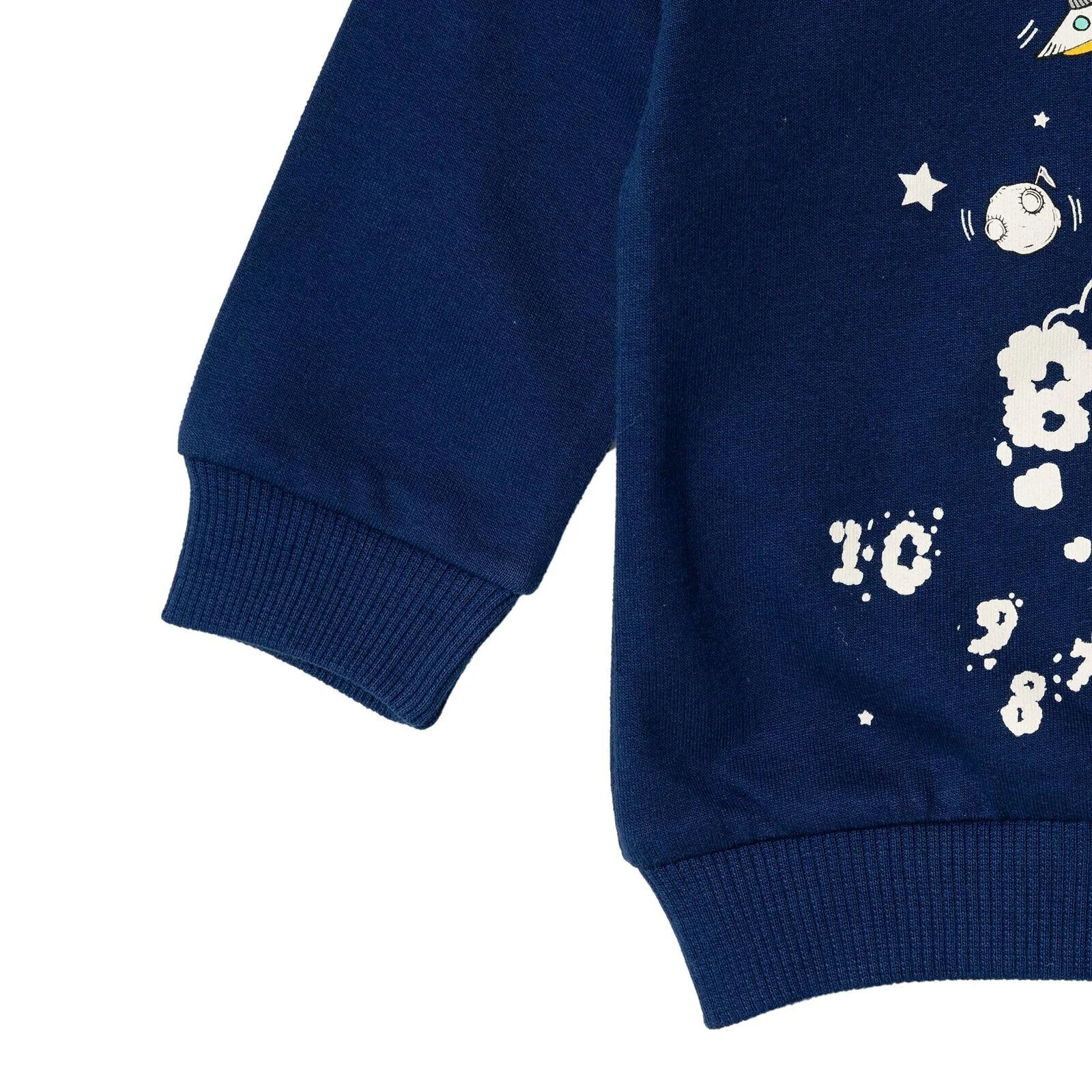 HelloBaby Basic Baby Boy Sweatshirt - Navy Blue - mezetto ebebek ebebek