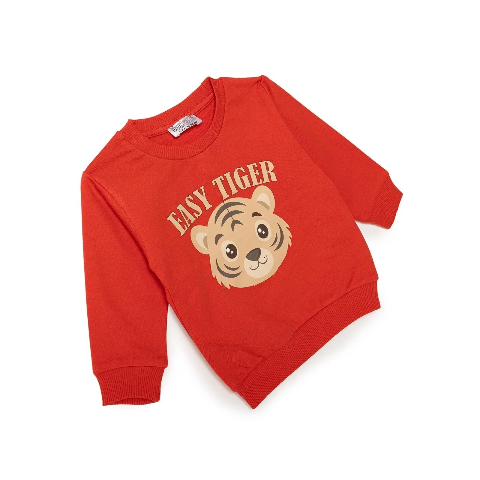 HelloBaby Basic Baby Boy Sweatshirt - Red - mezetto ebebek ebebek