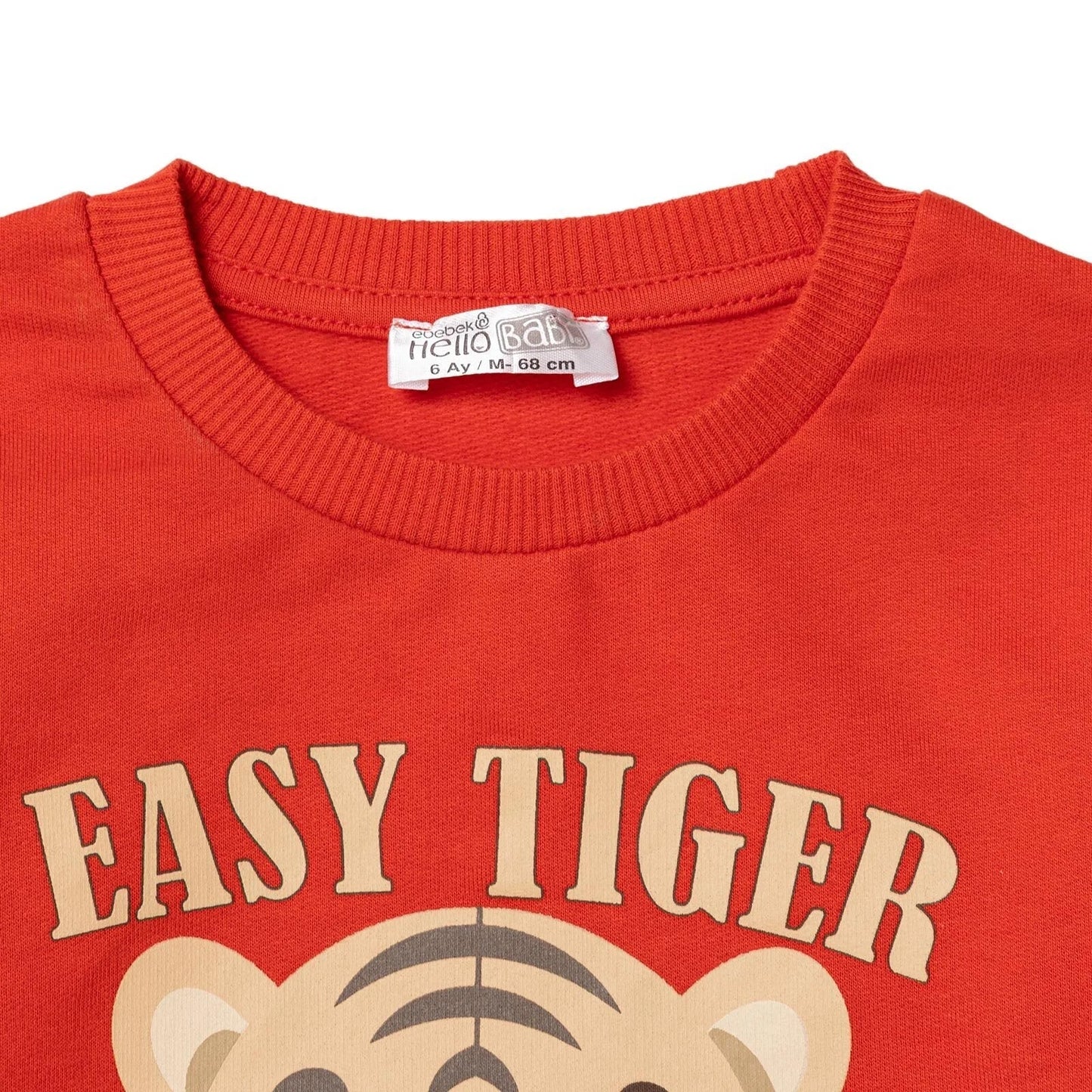 HelloBaby Basic Baby Boy Sweatshirt - Red - mezetto ebebek ebebek