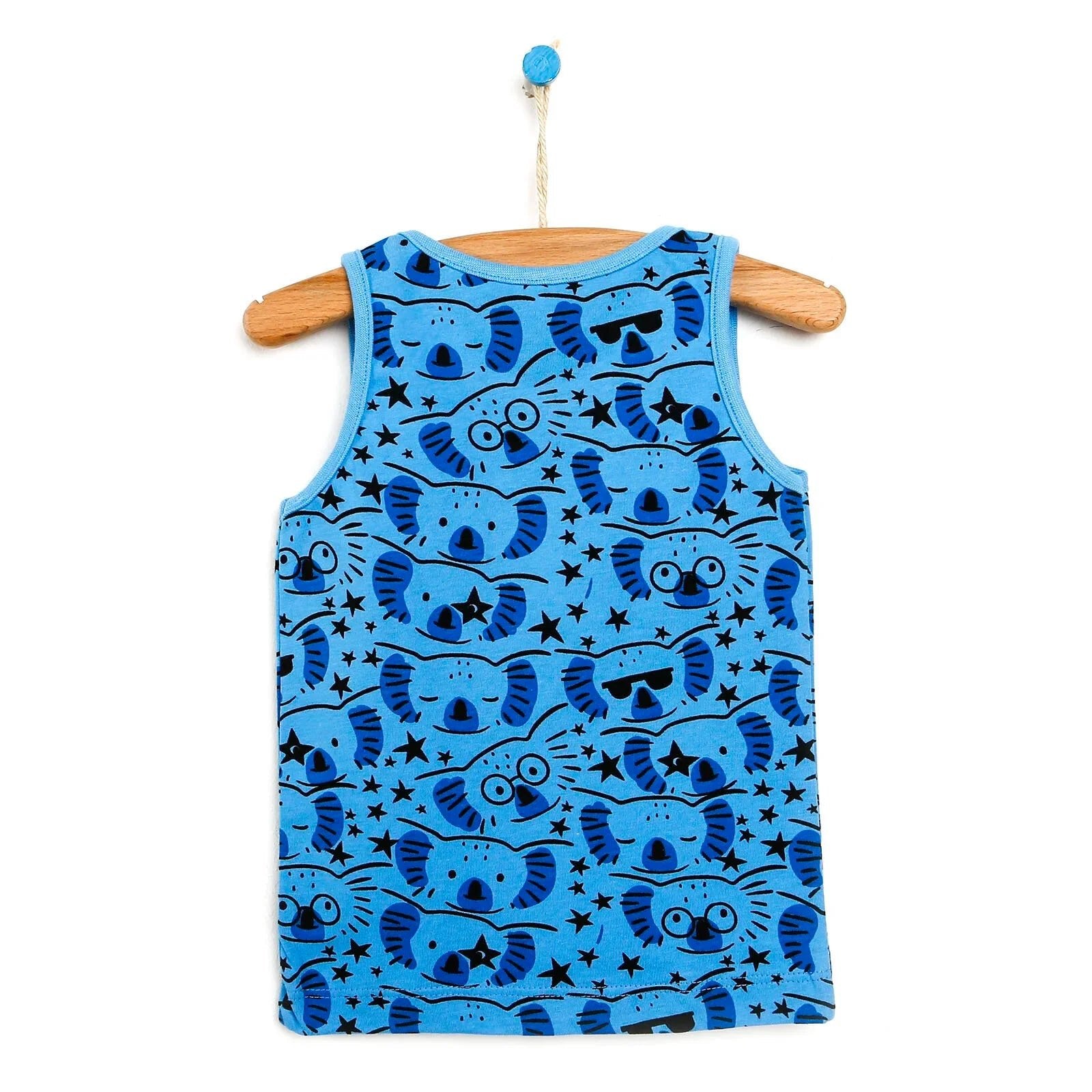 HelloBaby Basic Baby Boy Tank Top - Light Blue - mezetto ebebek ebebek
