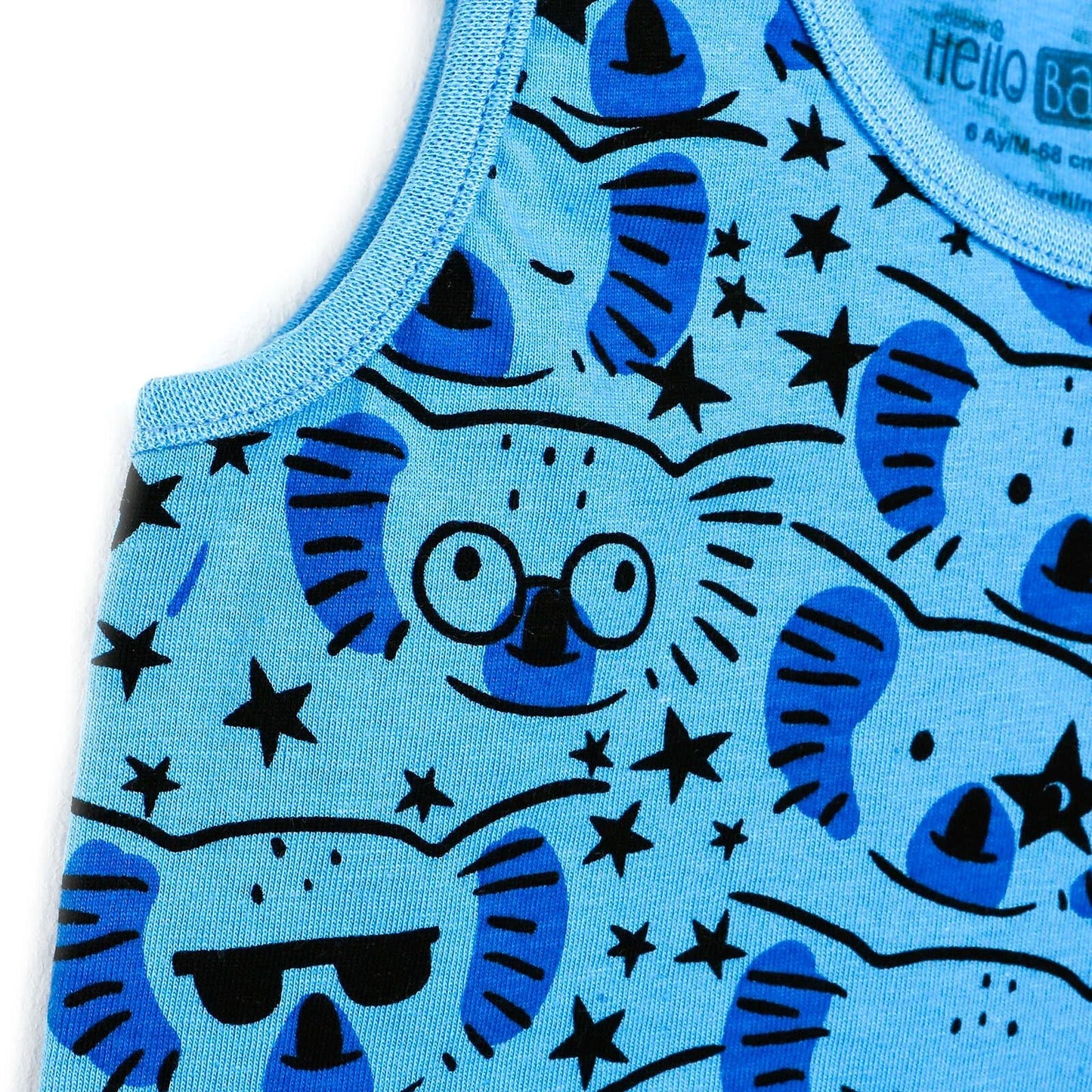 HelloBaby Basic Baby Boy Tank Top - Light Blue - mezetto ebebek ebebek
