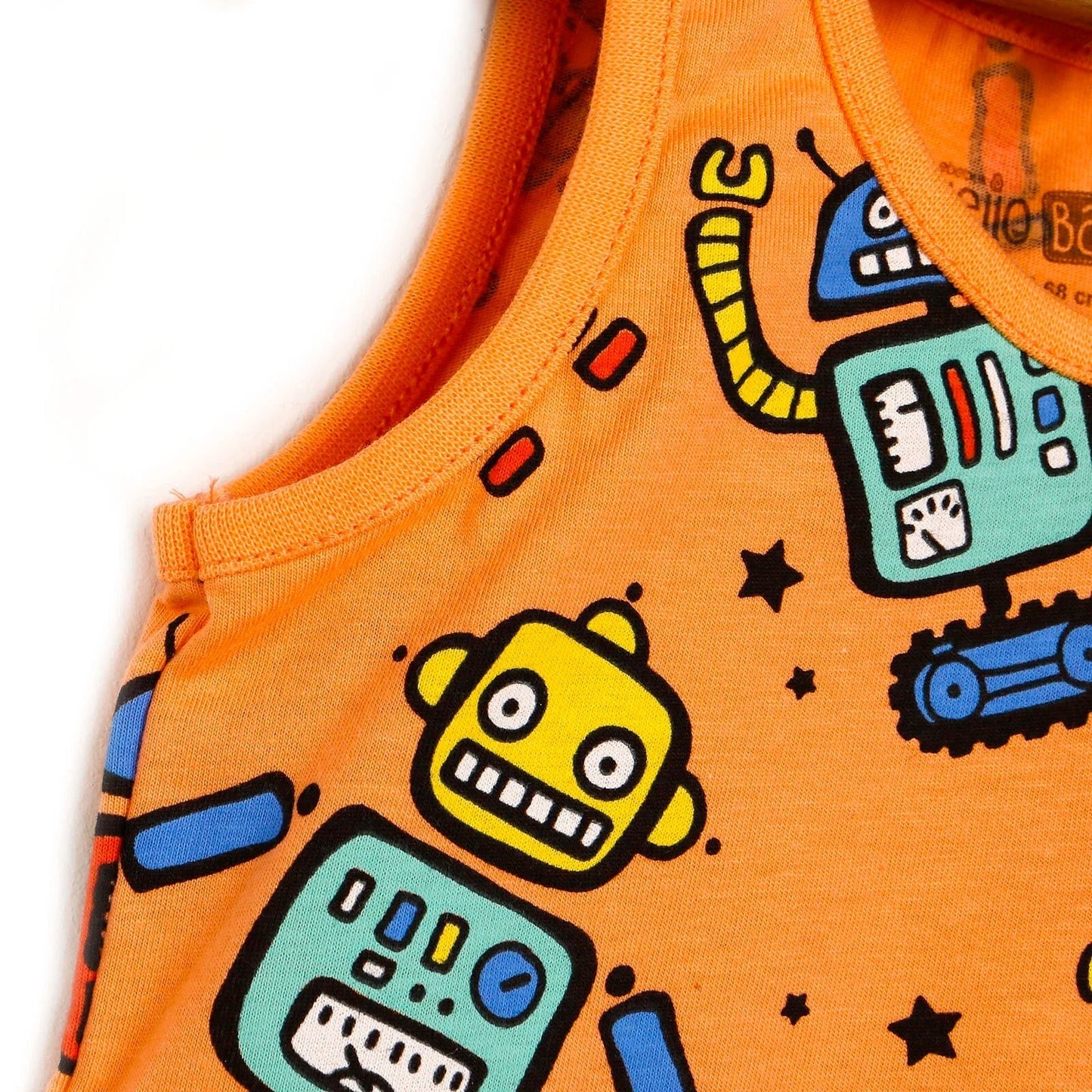 HelloBaby Basic Baby Boy Tank Top - Salmon - mezetto ebebek ebebek