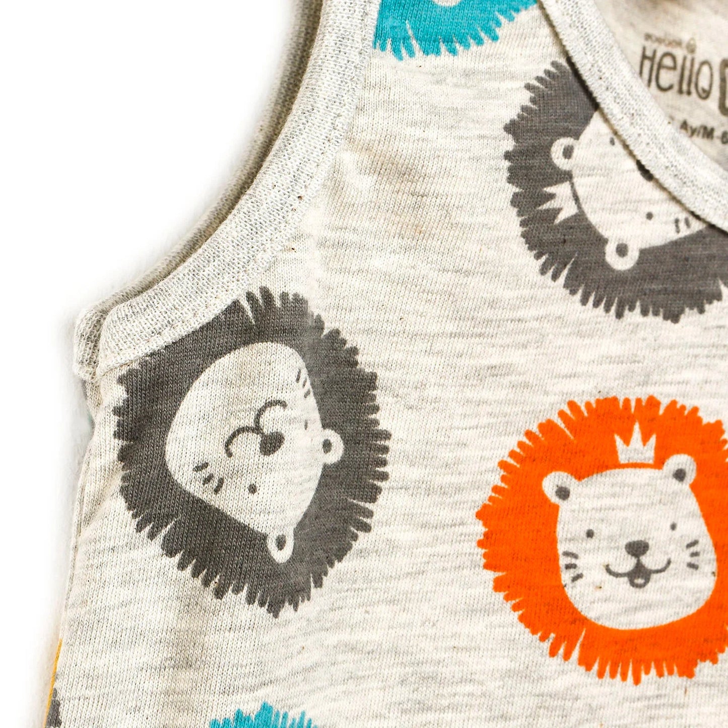 HelloBaby Basic Baby Boy Tank Top - Snow Melange - mezetto ebebek ebebek