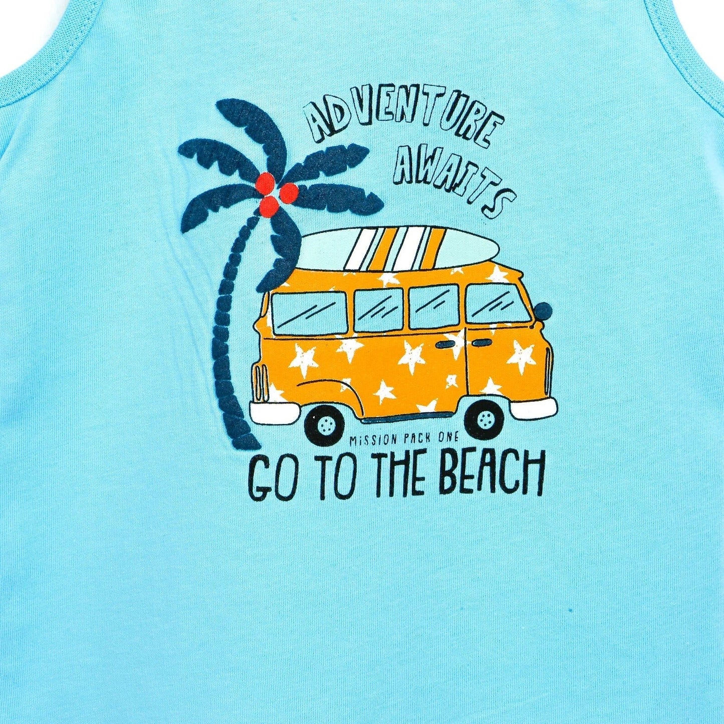 HelloBaby Basic Baby Boy Tank Top - Turquois - mezetto ebebek ebebek