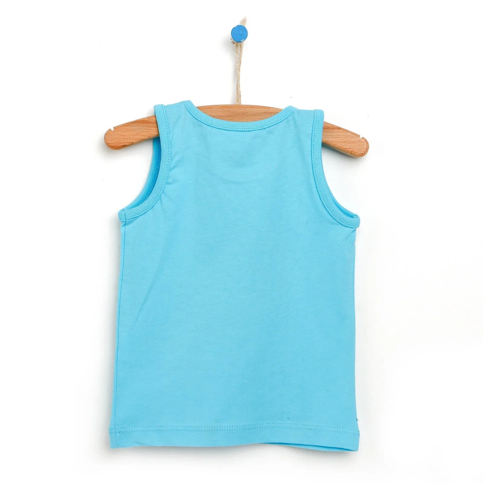 HelloBaby Basic Baby Boy Tank Top - Turquois - mezetto ebebek ebebek