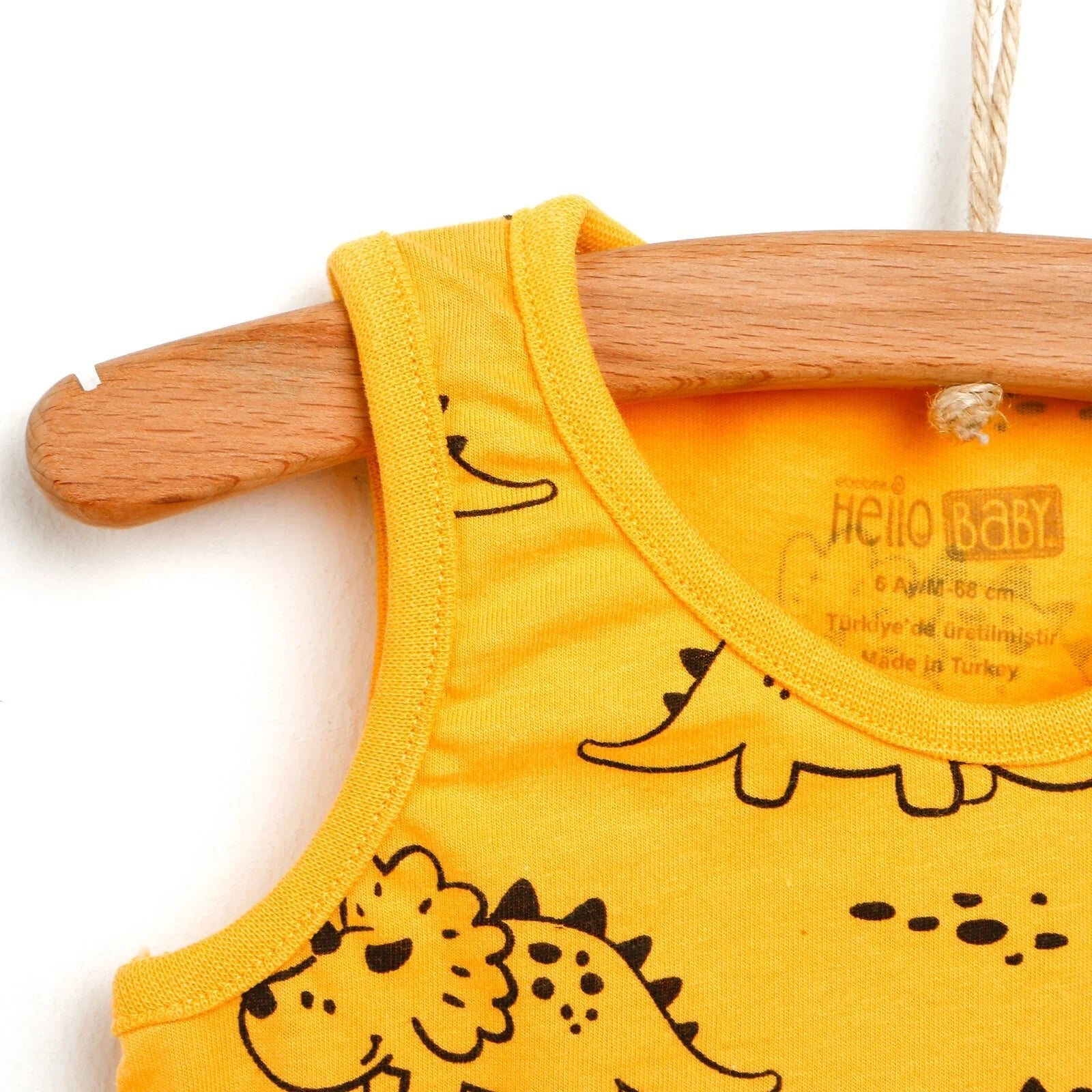 HelloBaby Basic Baby Boy Tank Top - Yellow - mezetto ebebek ebebek