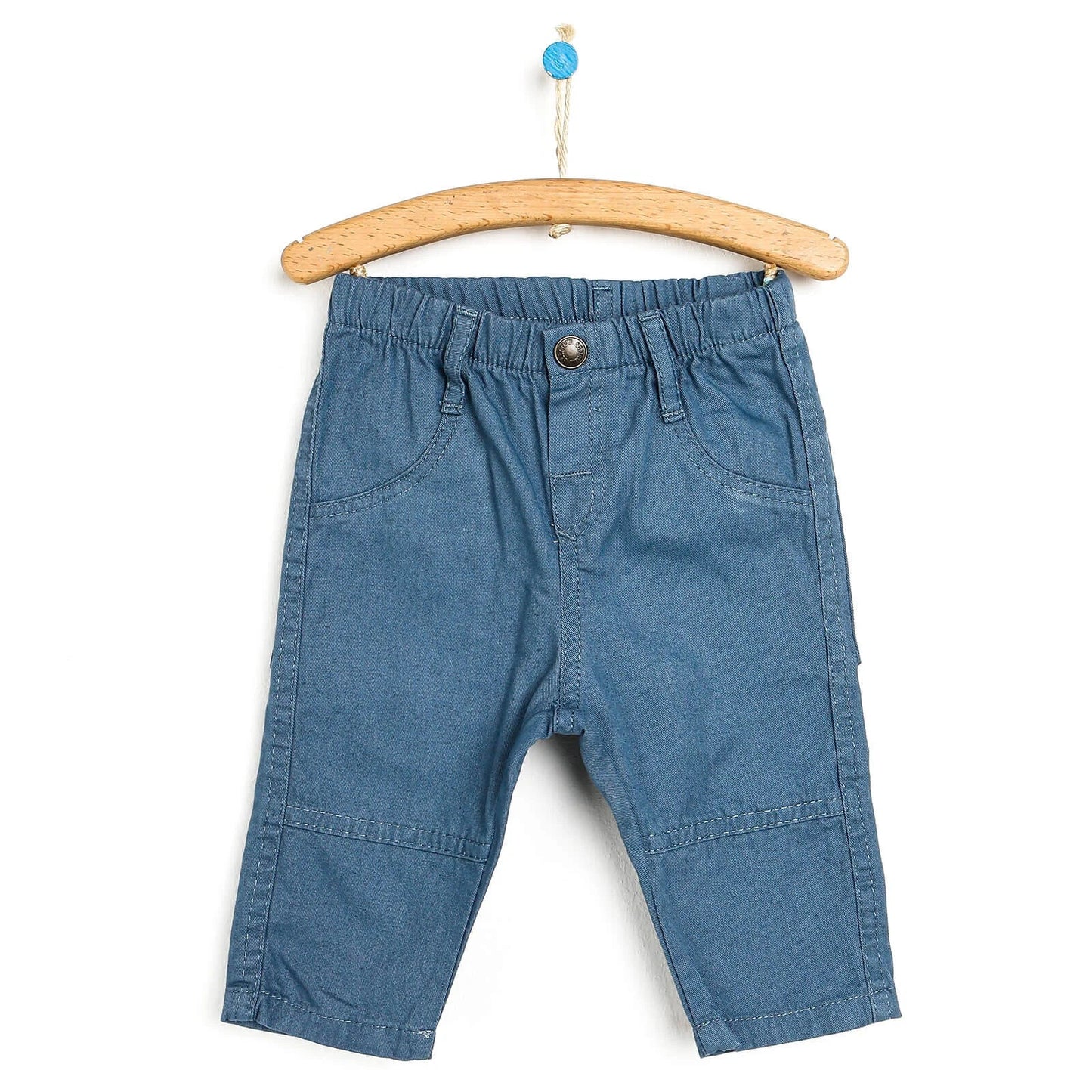 HelloBaby Basic Baby Boy Woven Pants - Dark Blue - mezetto ebebek ebebek