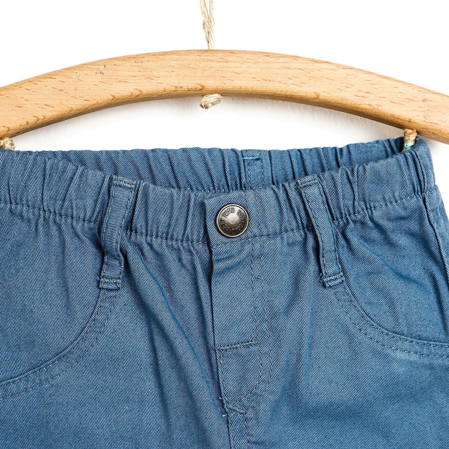 HelloBaby Basic Baby Boy Woven Pants - Dark Blue - mezetto ebebek ebebek